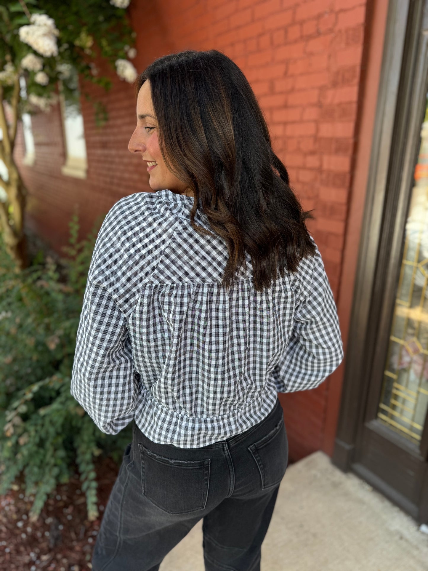 Gillian Gingham Top