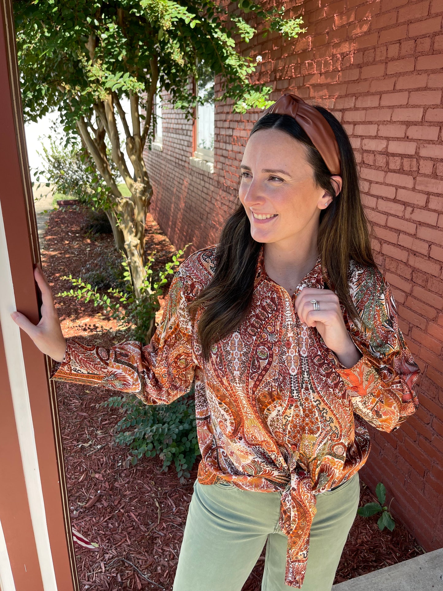Sally Satin Blouse