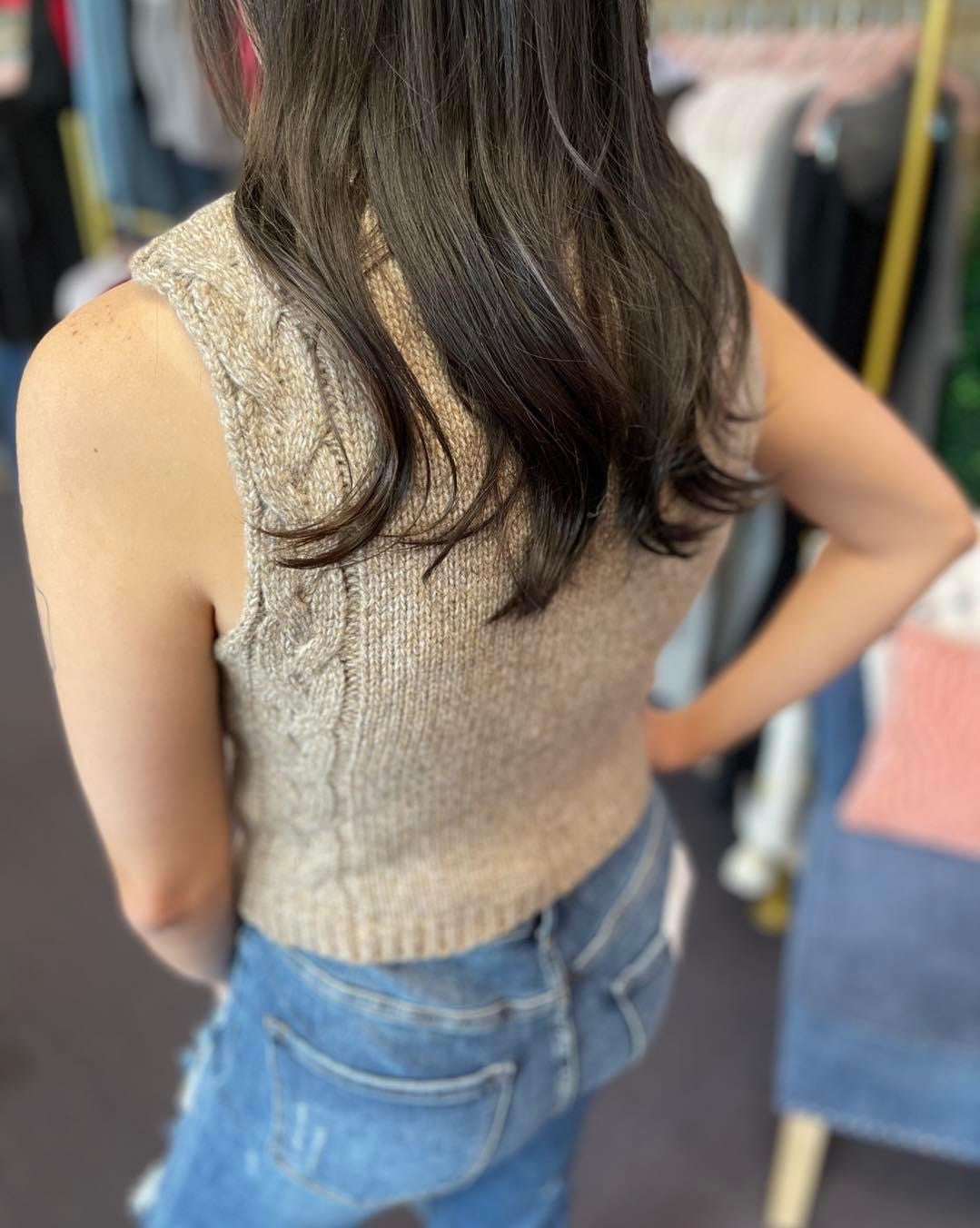 Cutout Crop Sweater Top