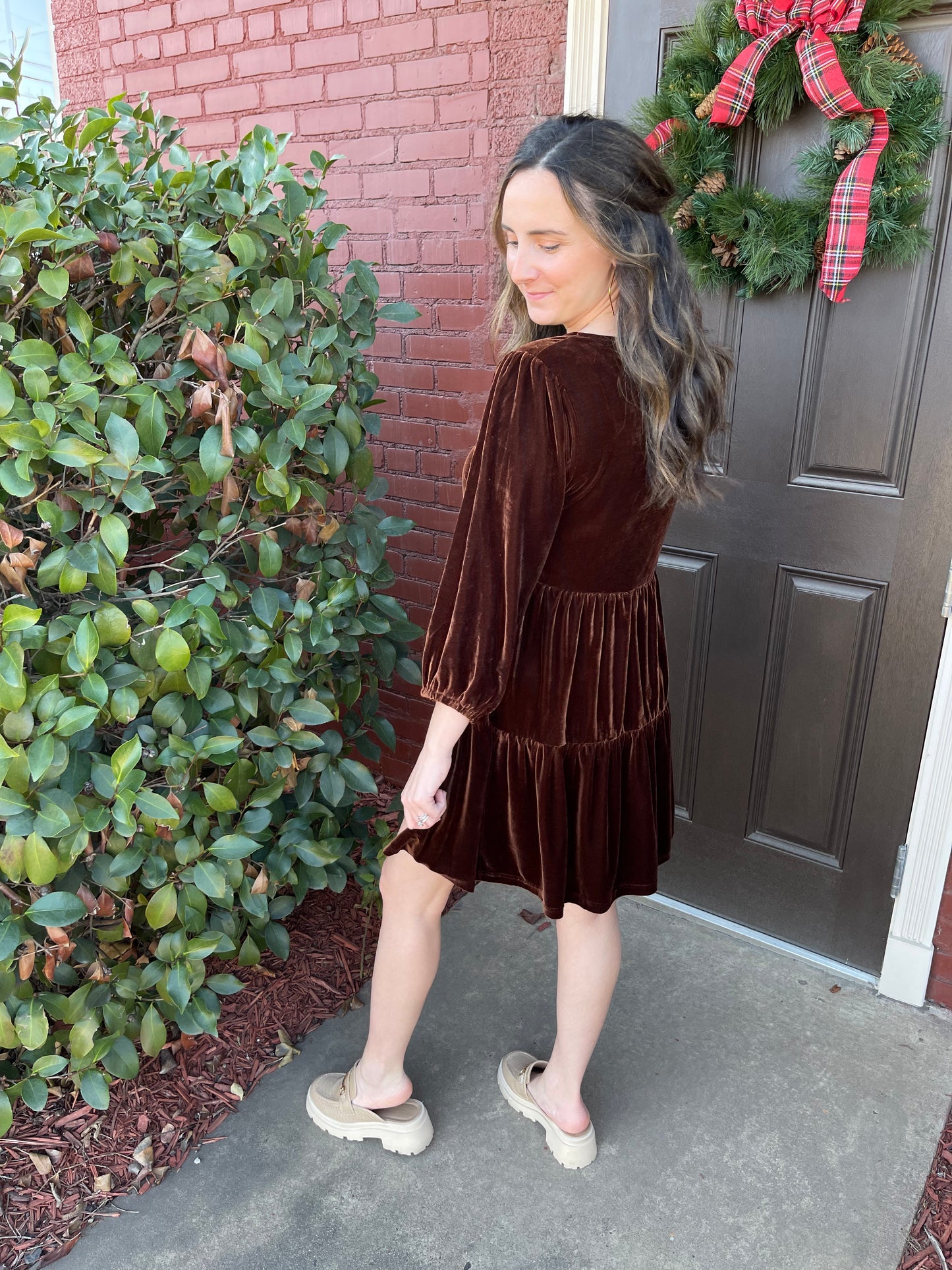 Chocolate Tiered Tunic