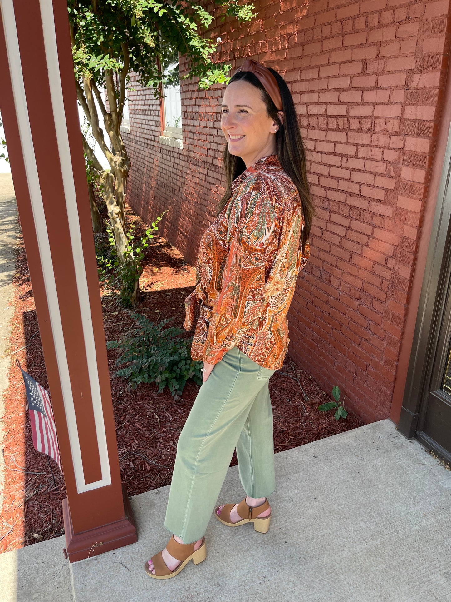 Sally Satin Blouse