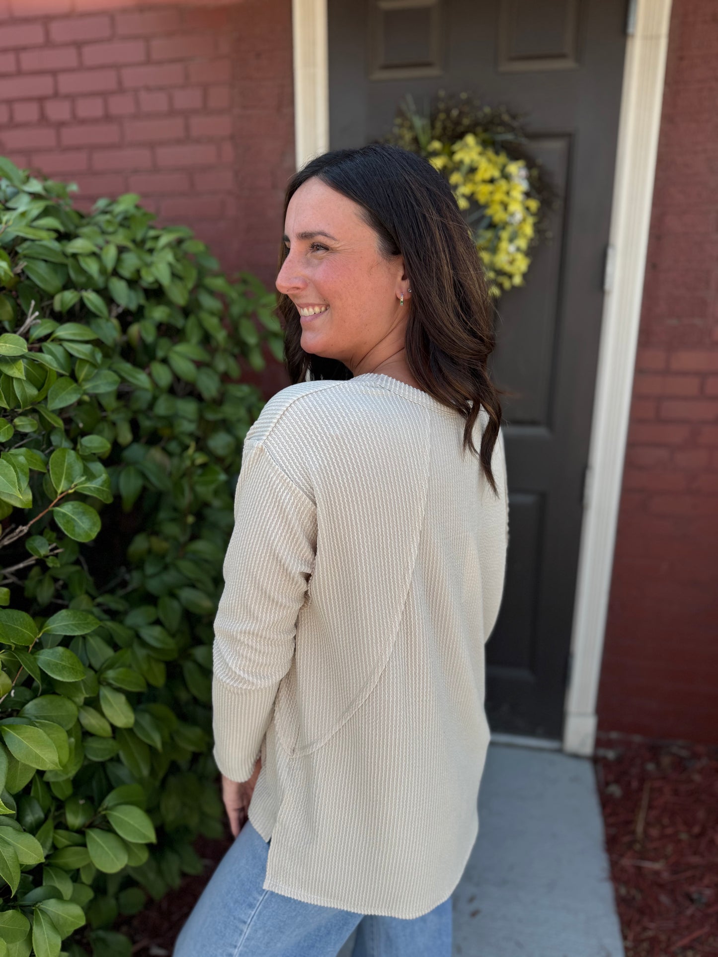 Curly Rib LS Top
