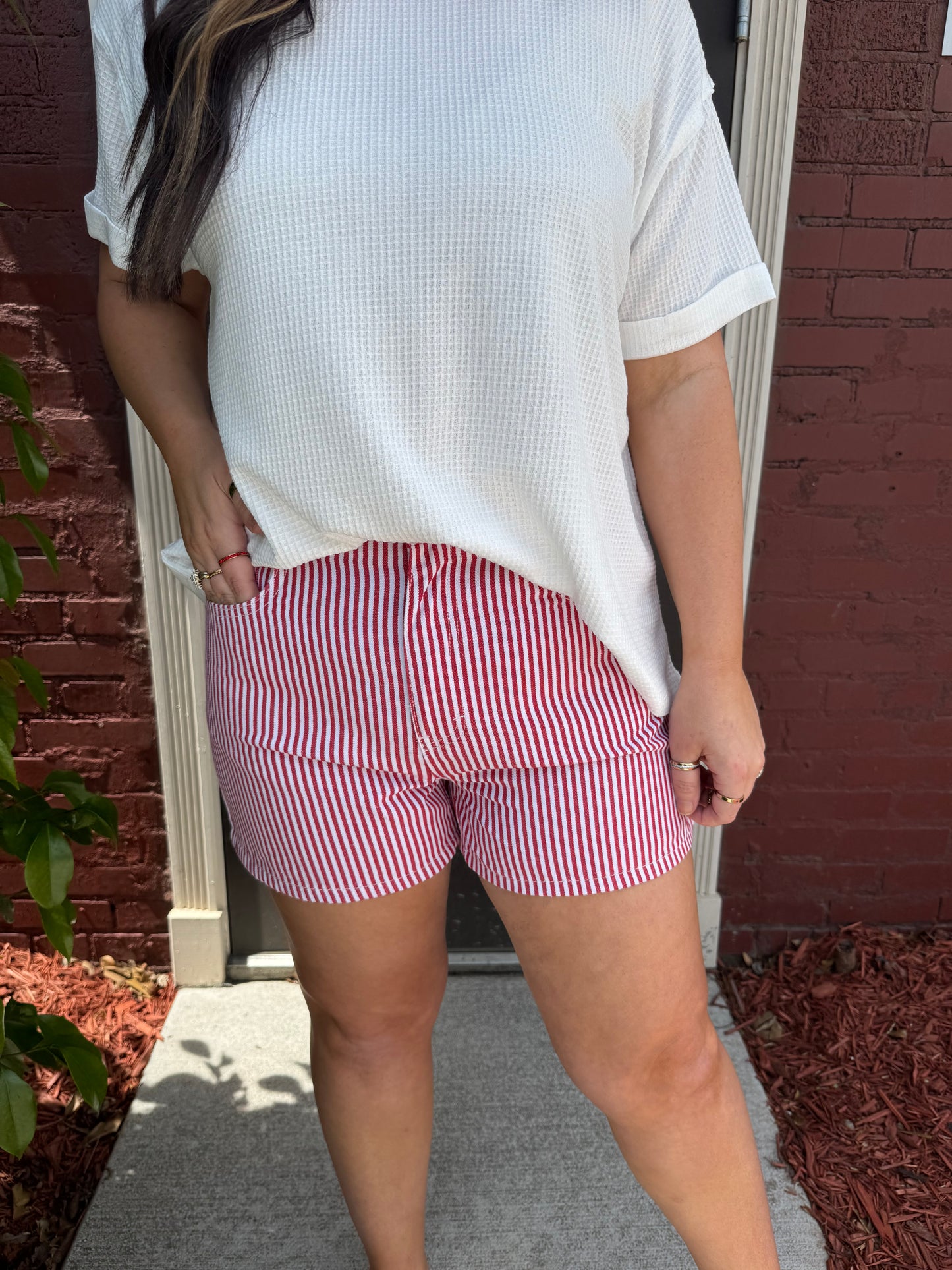 Pauline Striped Shorts