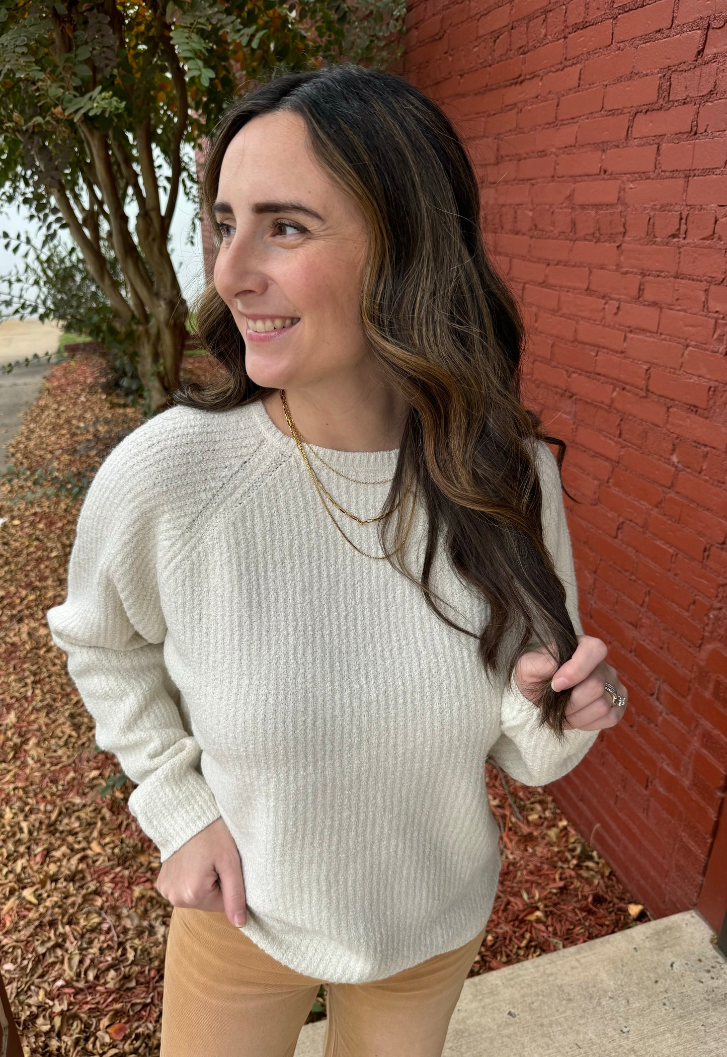 Fresh Snow Cream Sweater