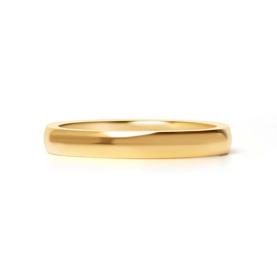 Gold Stainless Steel Blank Ring