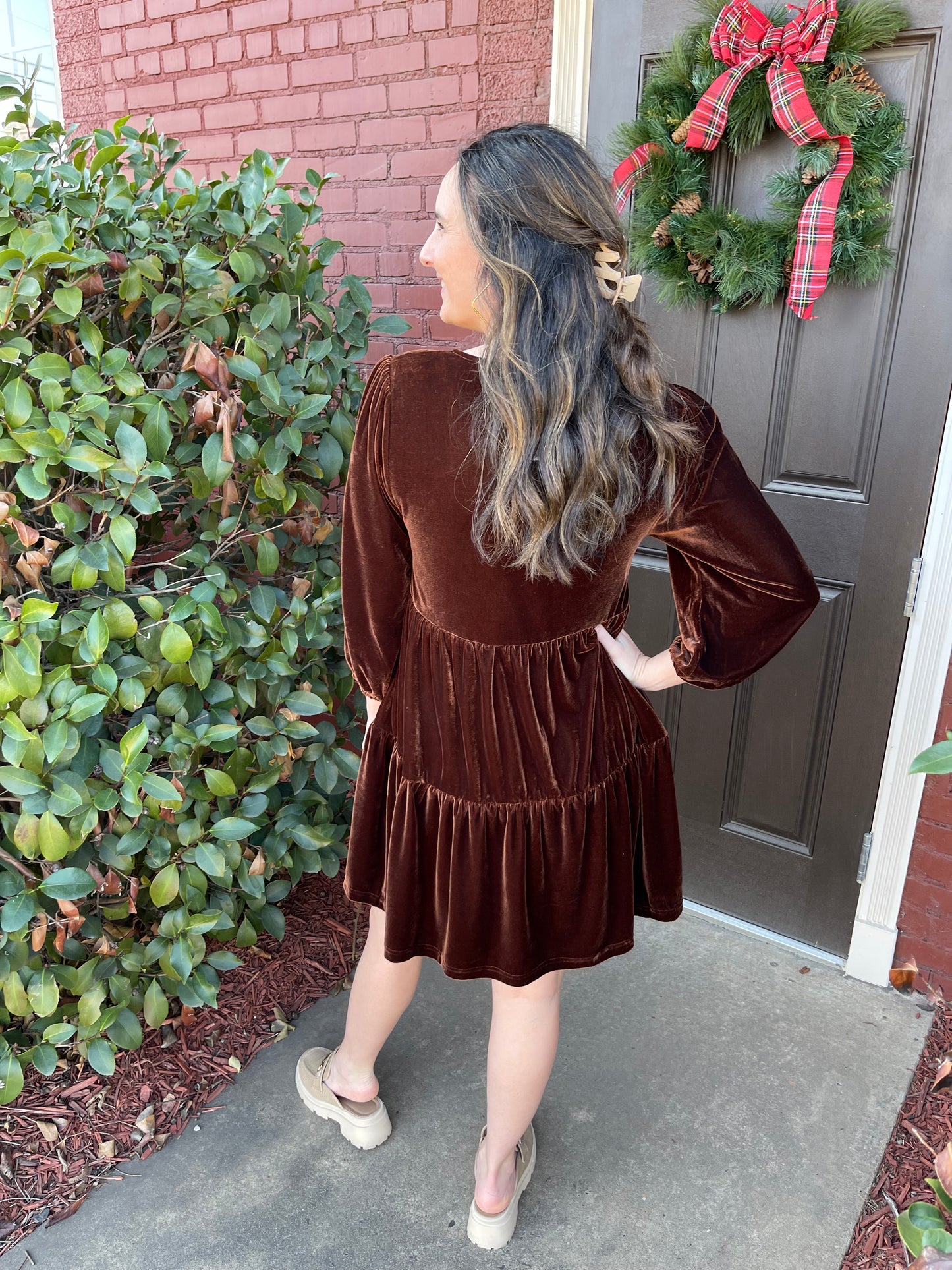 Chocolate Tiered Tunic