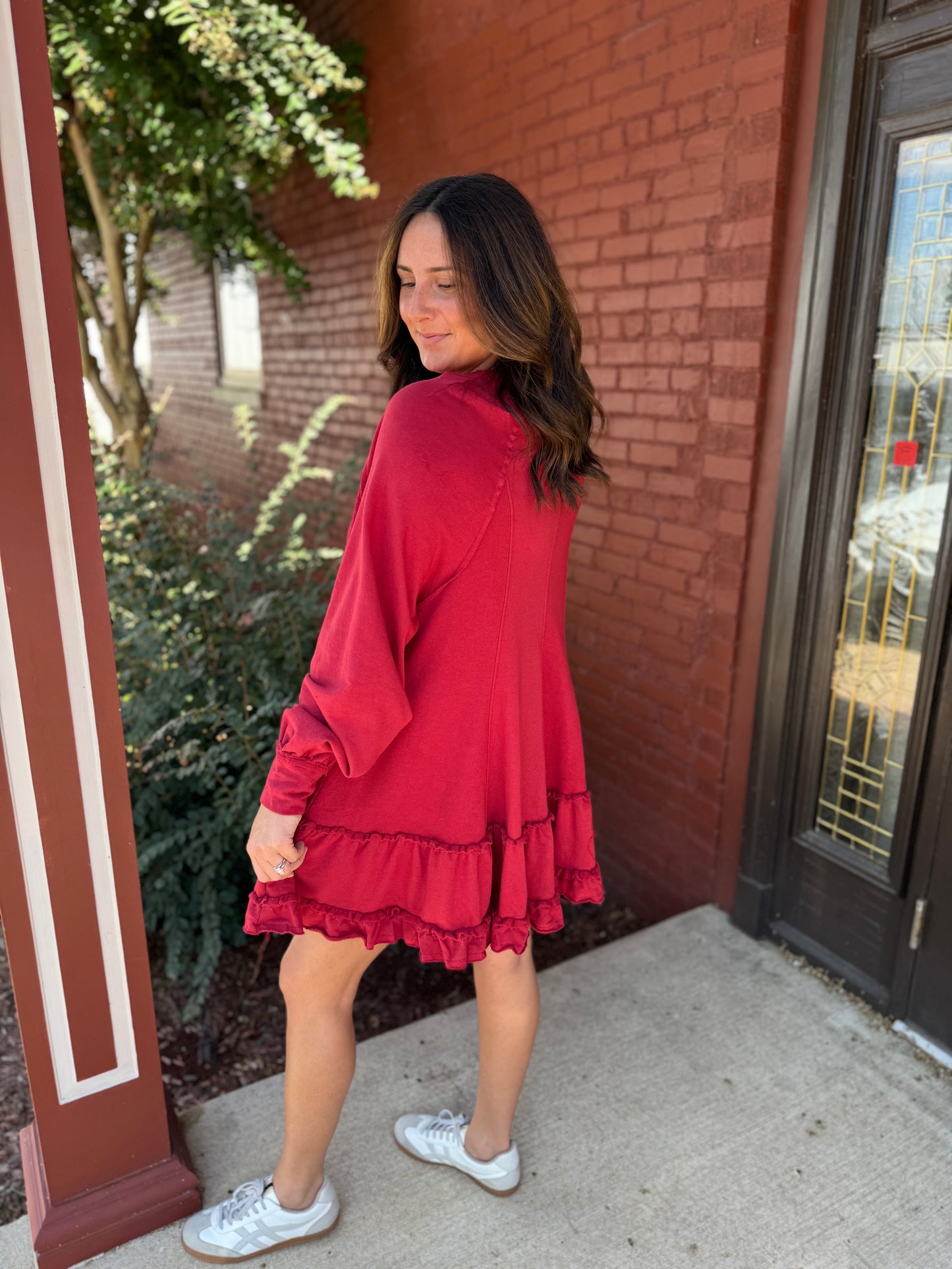 Crimson Raglan Mini