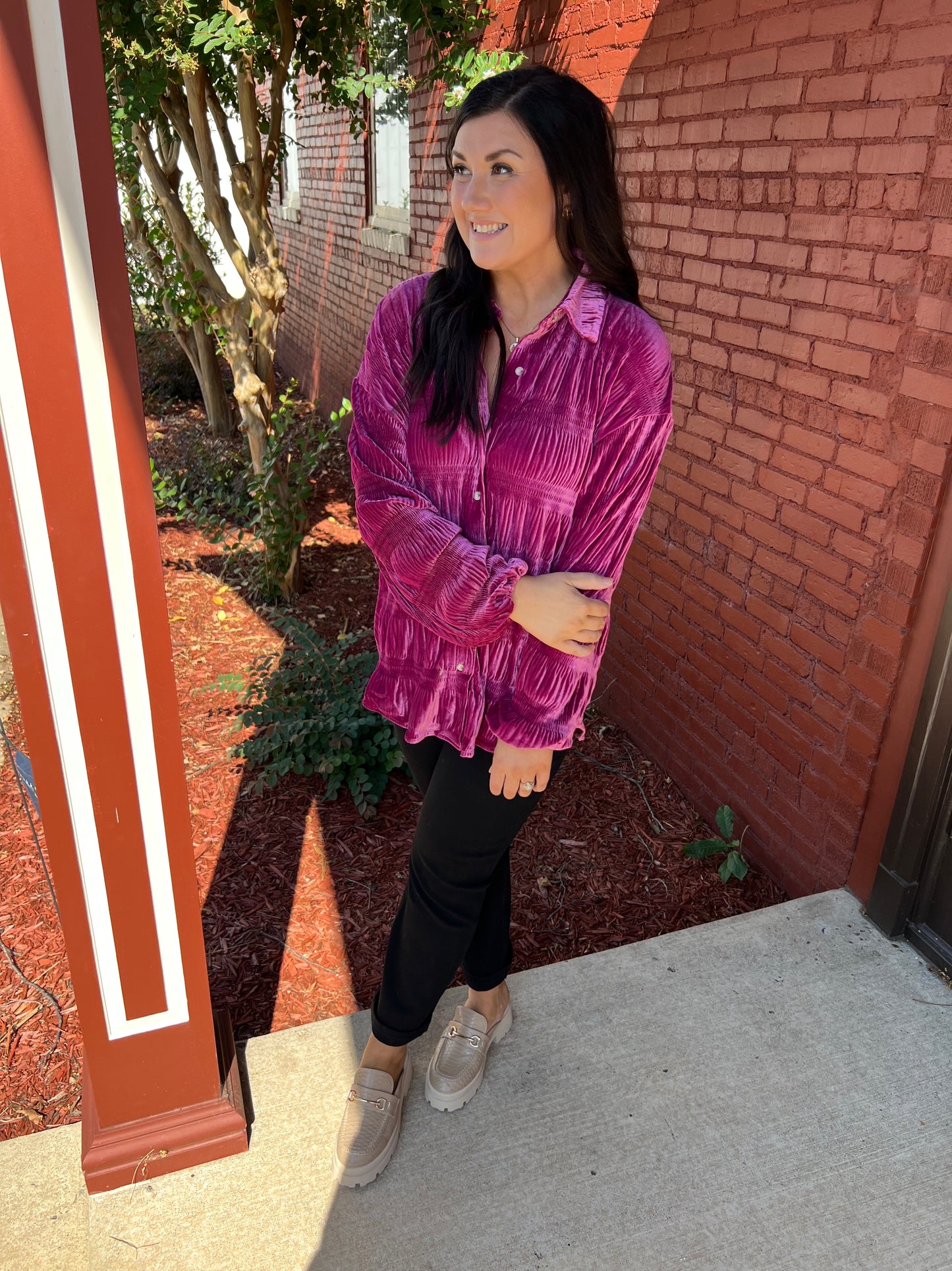 Anything It Takes Velvet Top