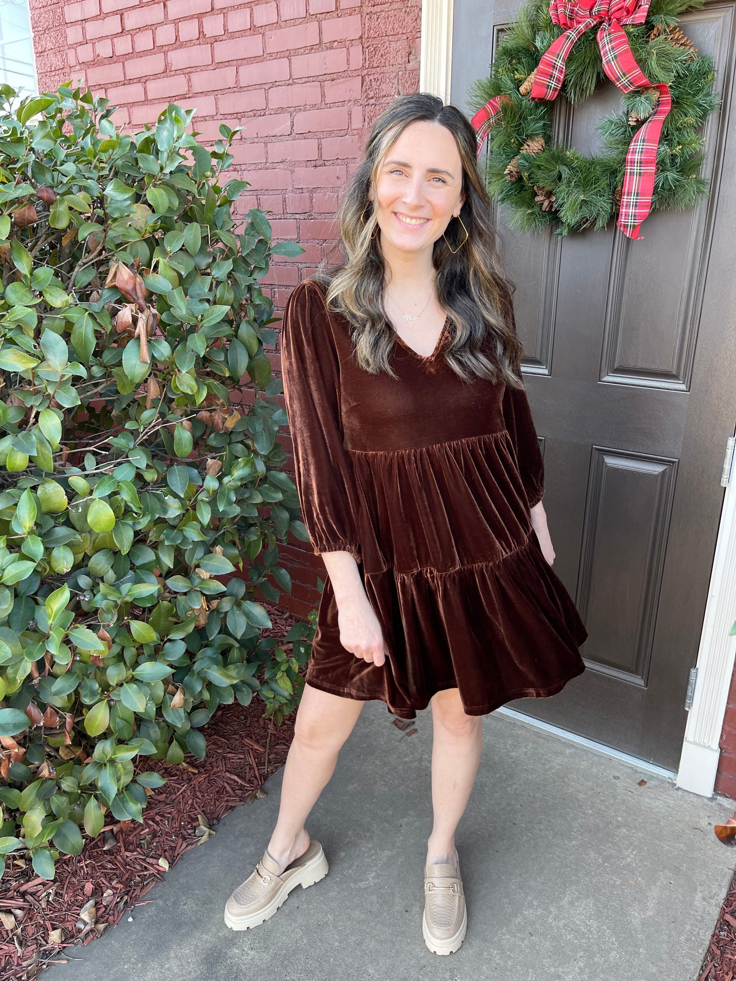 Chocolate Tiered Tunic