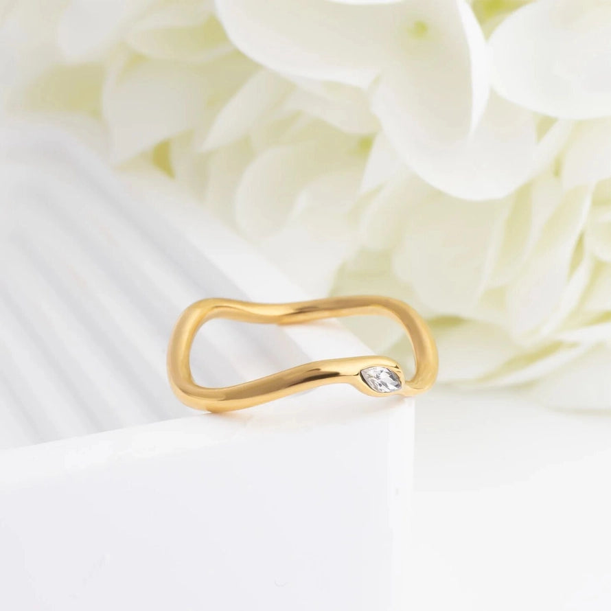 Abstract Stone Ring