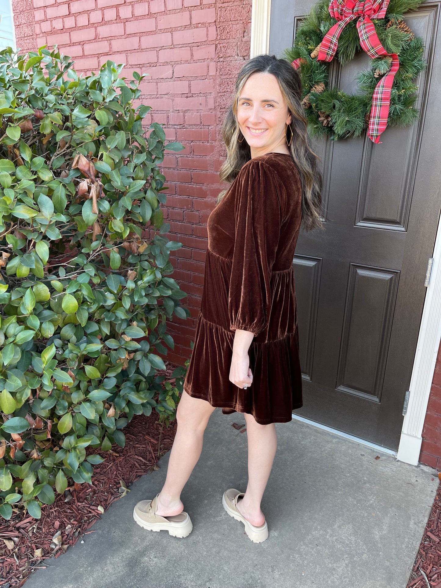 Chocolate Tiered Tunic