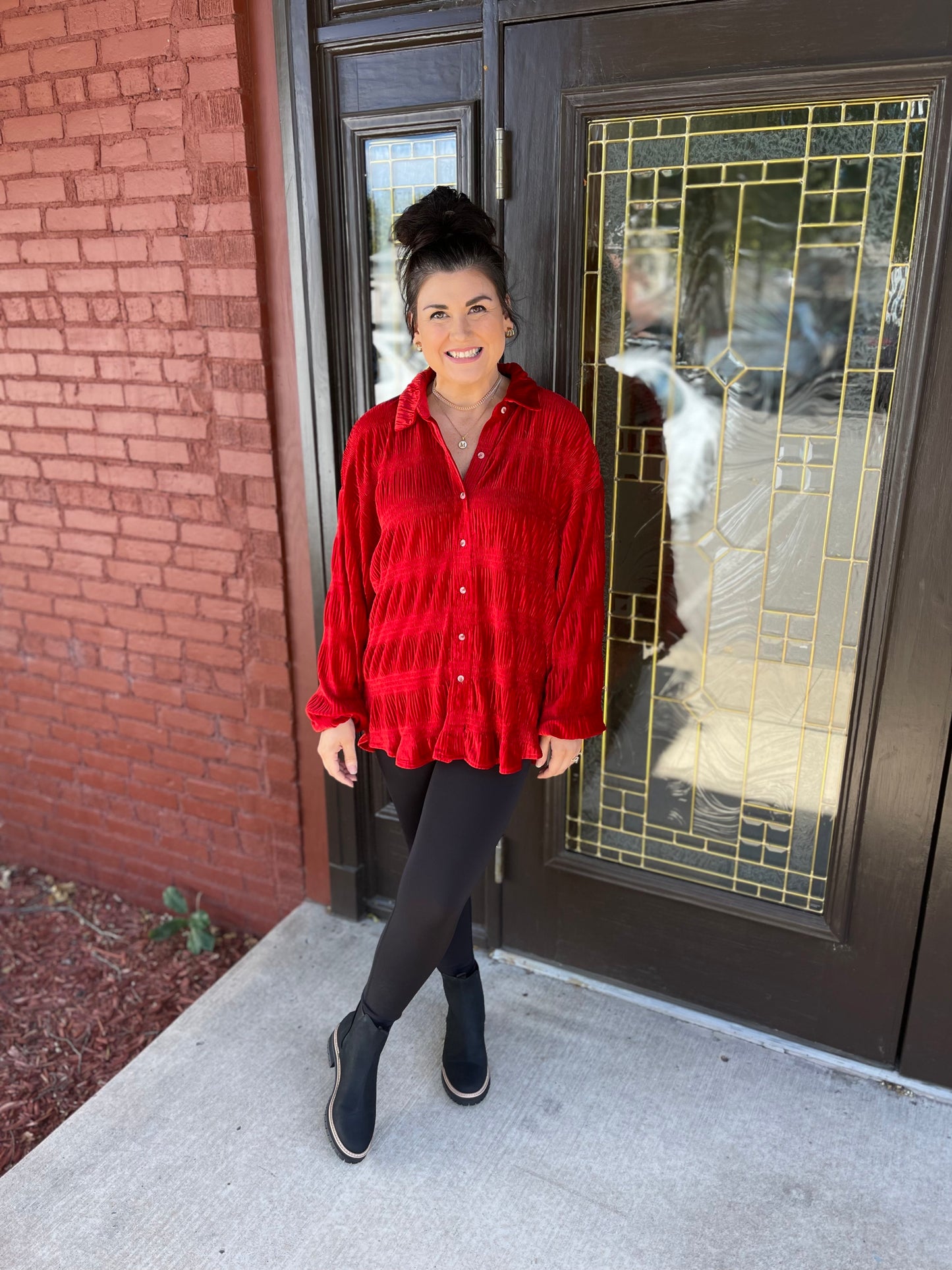 Anything It Takes Velvet Top