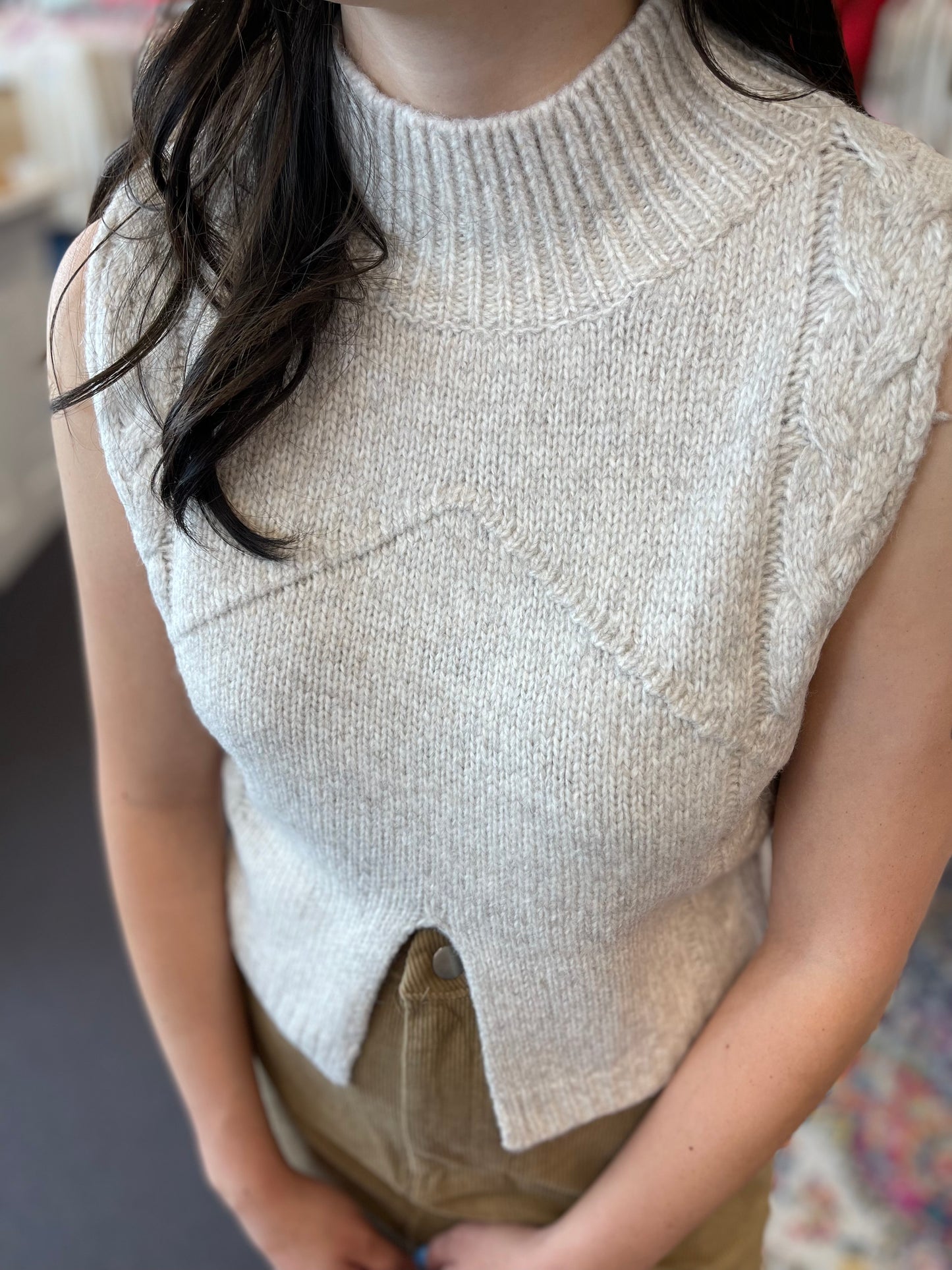 Cutout Crop Sweater Top