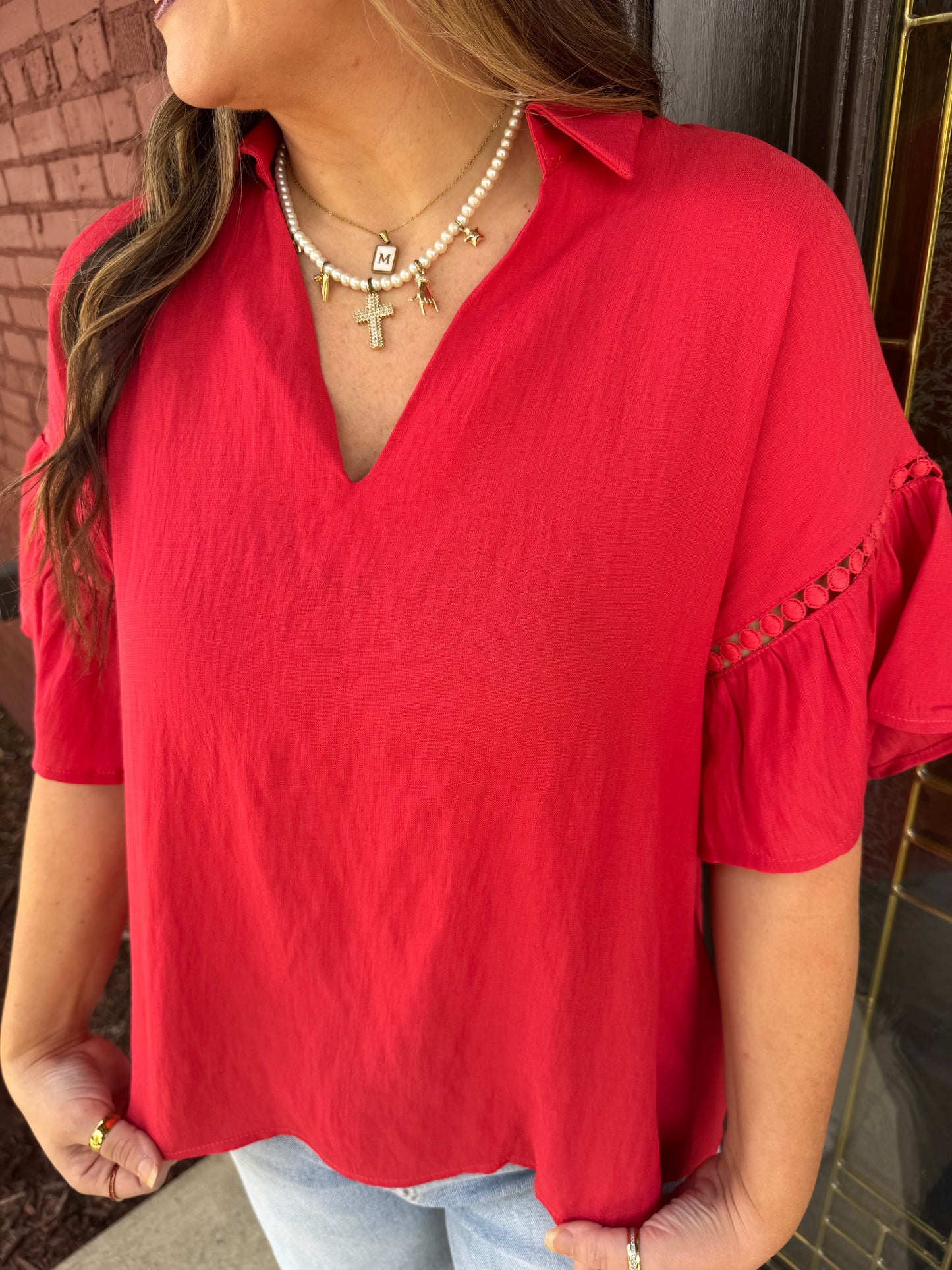 Ria Ruffle Blouse