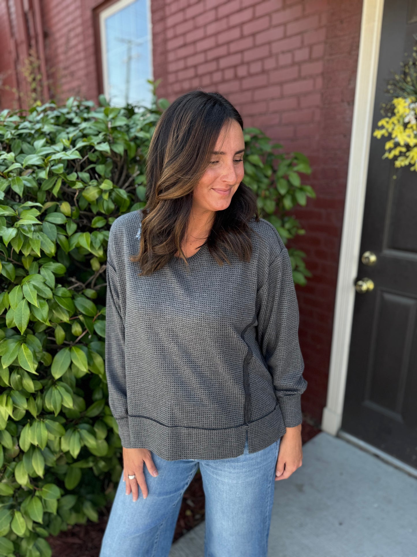 Comfy Two Tone Top