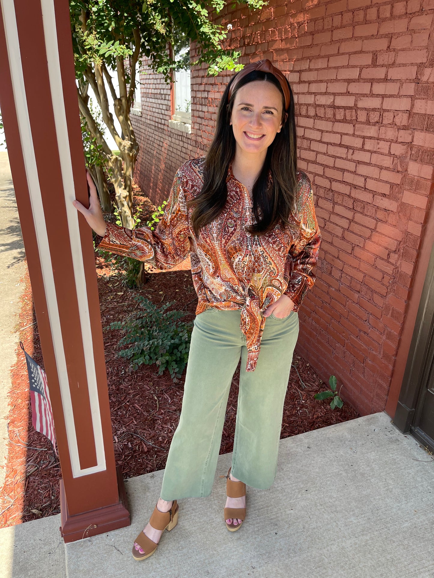 Sally Satin Blouse