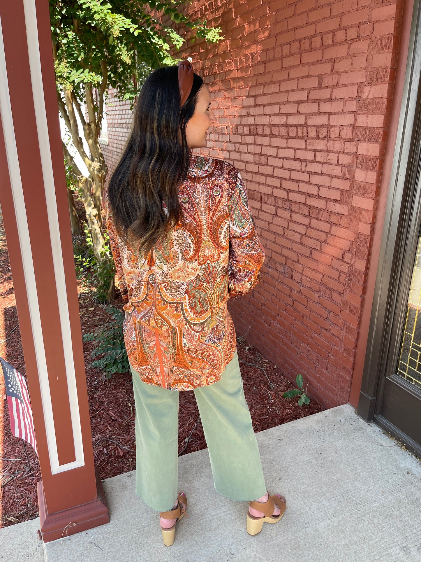 Sally Satin Blouse