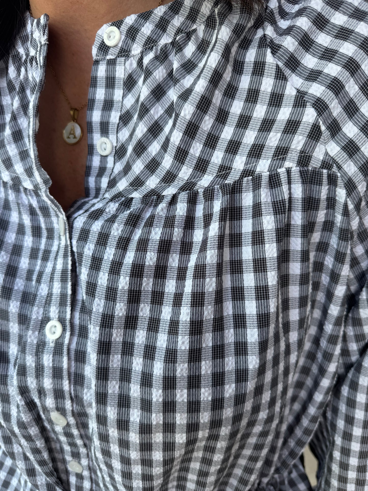 Gillian Gingham Top