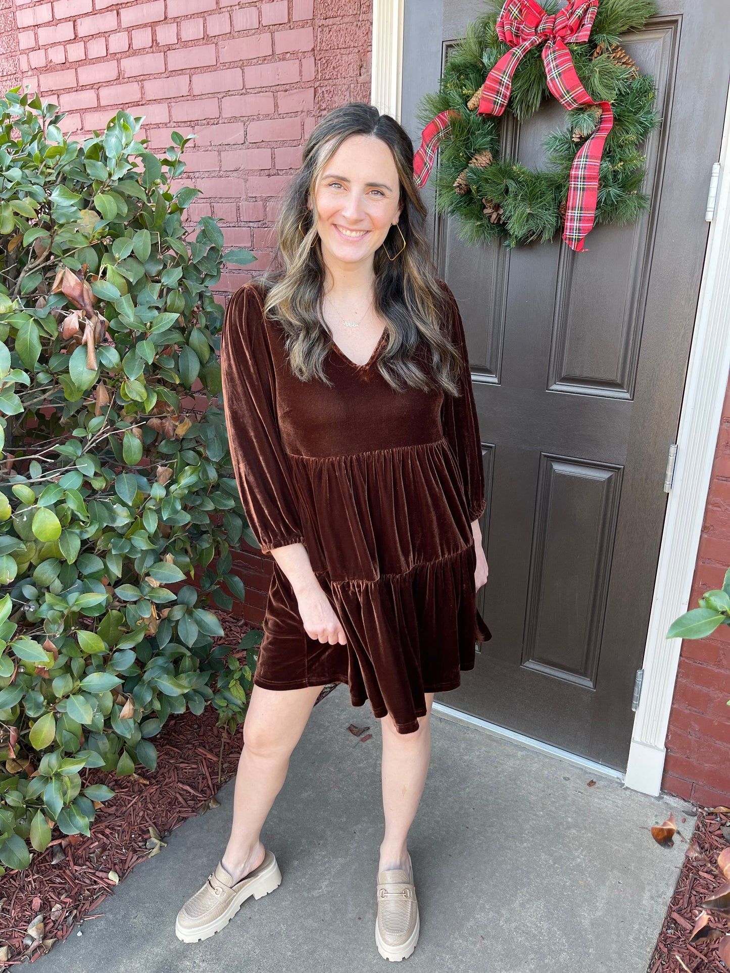 Chocolate Tiered Tunic