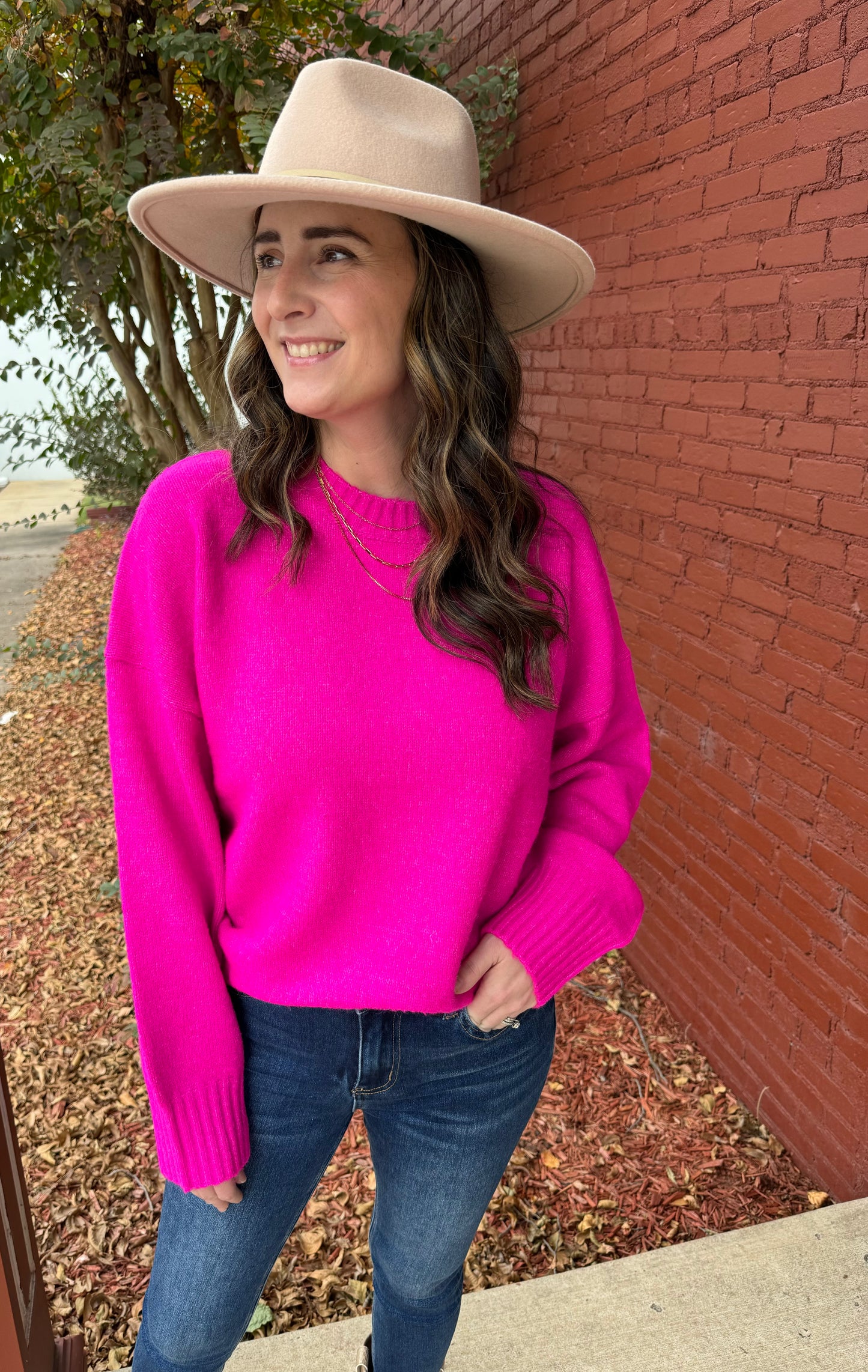 Hot Fuchsia Sweater