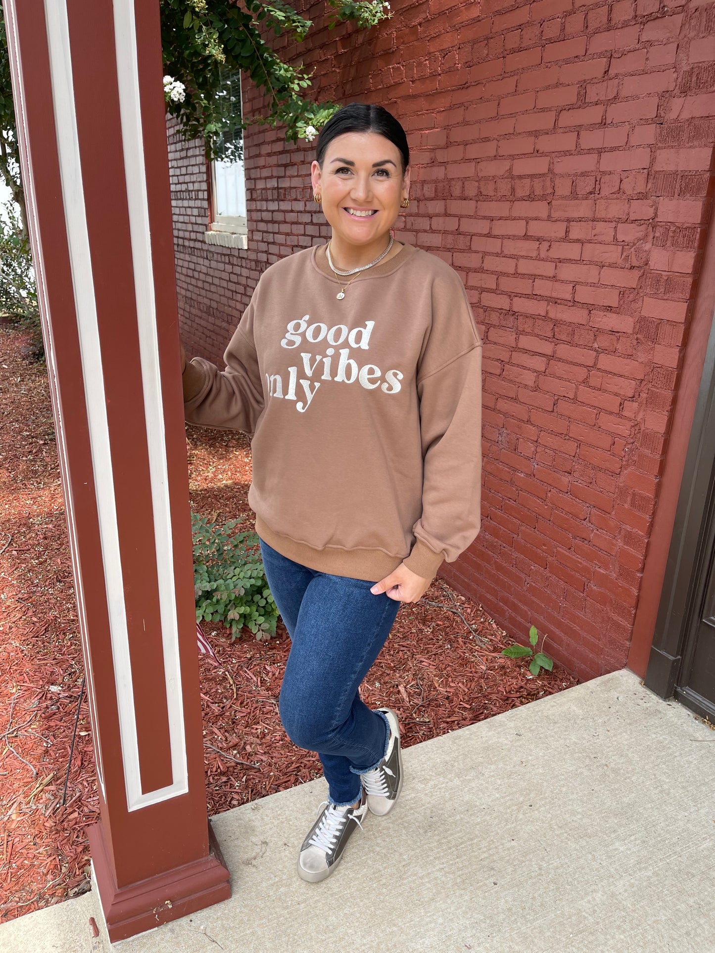 Chocolate Good Vibes Sweatshirt