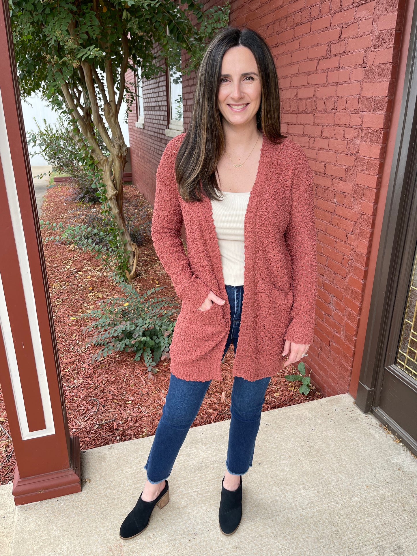 Popcorn Open Cardi