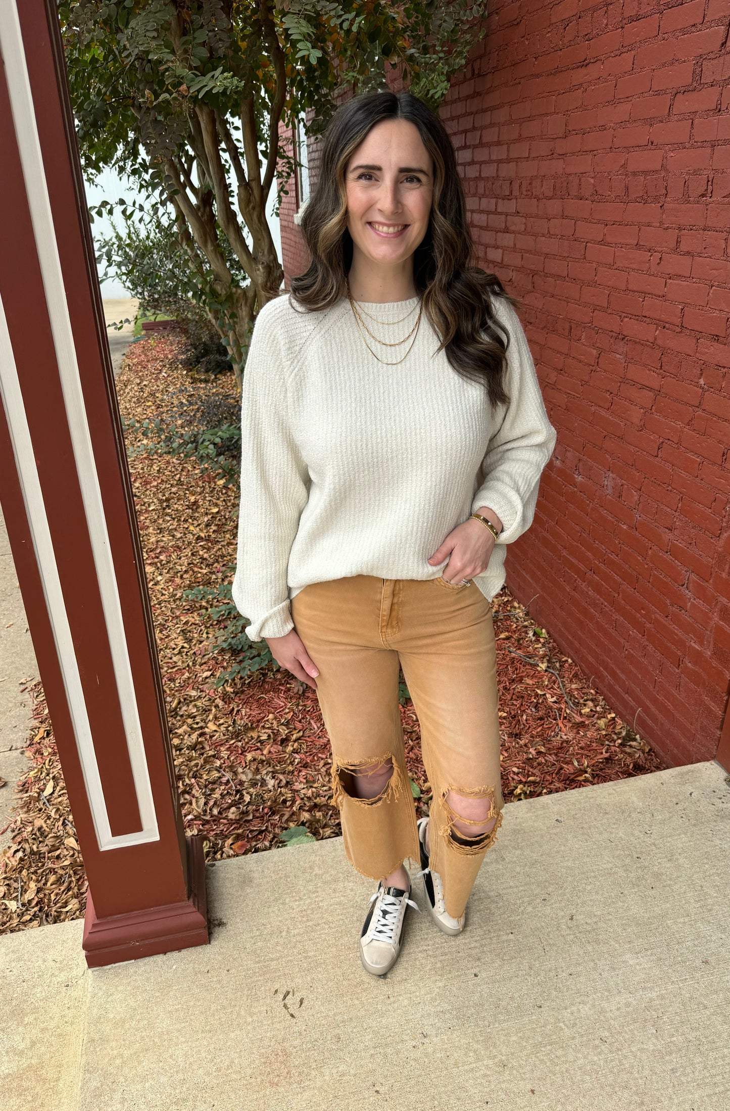 Fresh Snow Cream Sweater