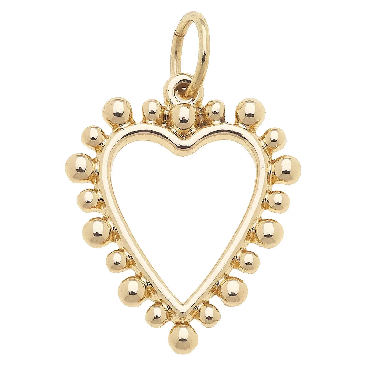 Studded Heart Charm