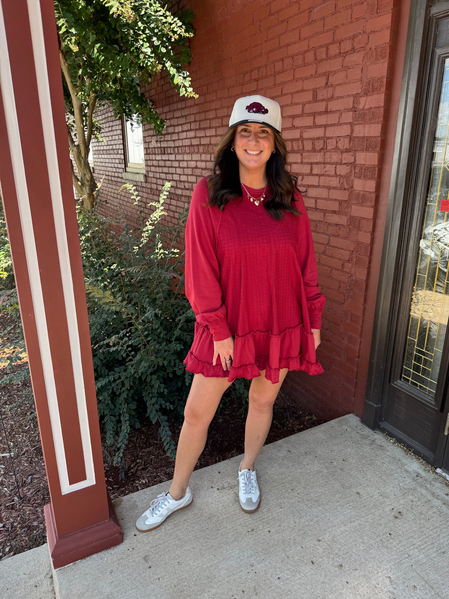 Crimson Raglan Mini