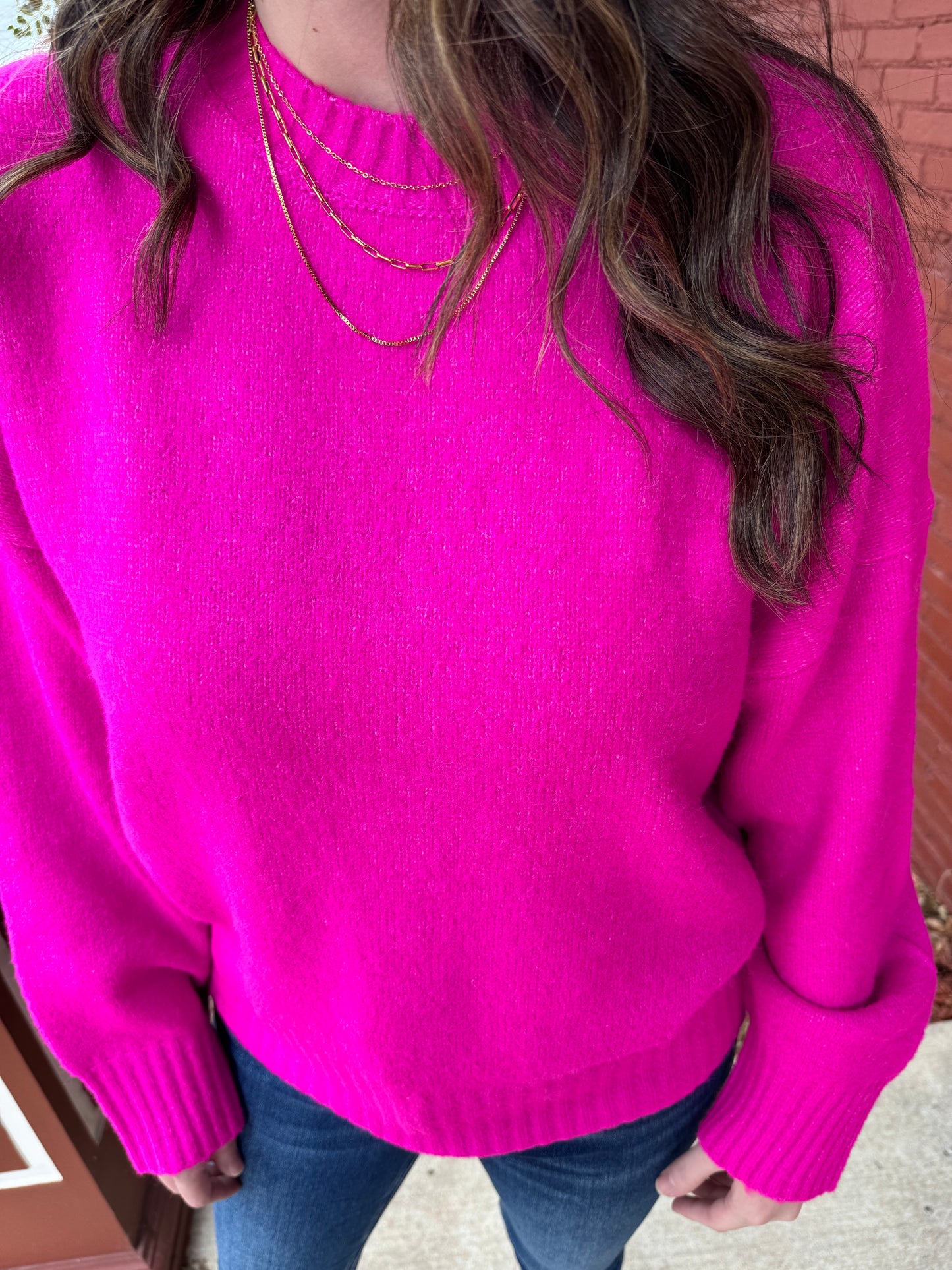 Hot Fuchsia Sweater
