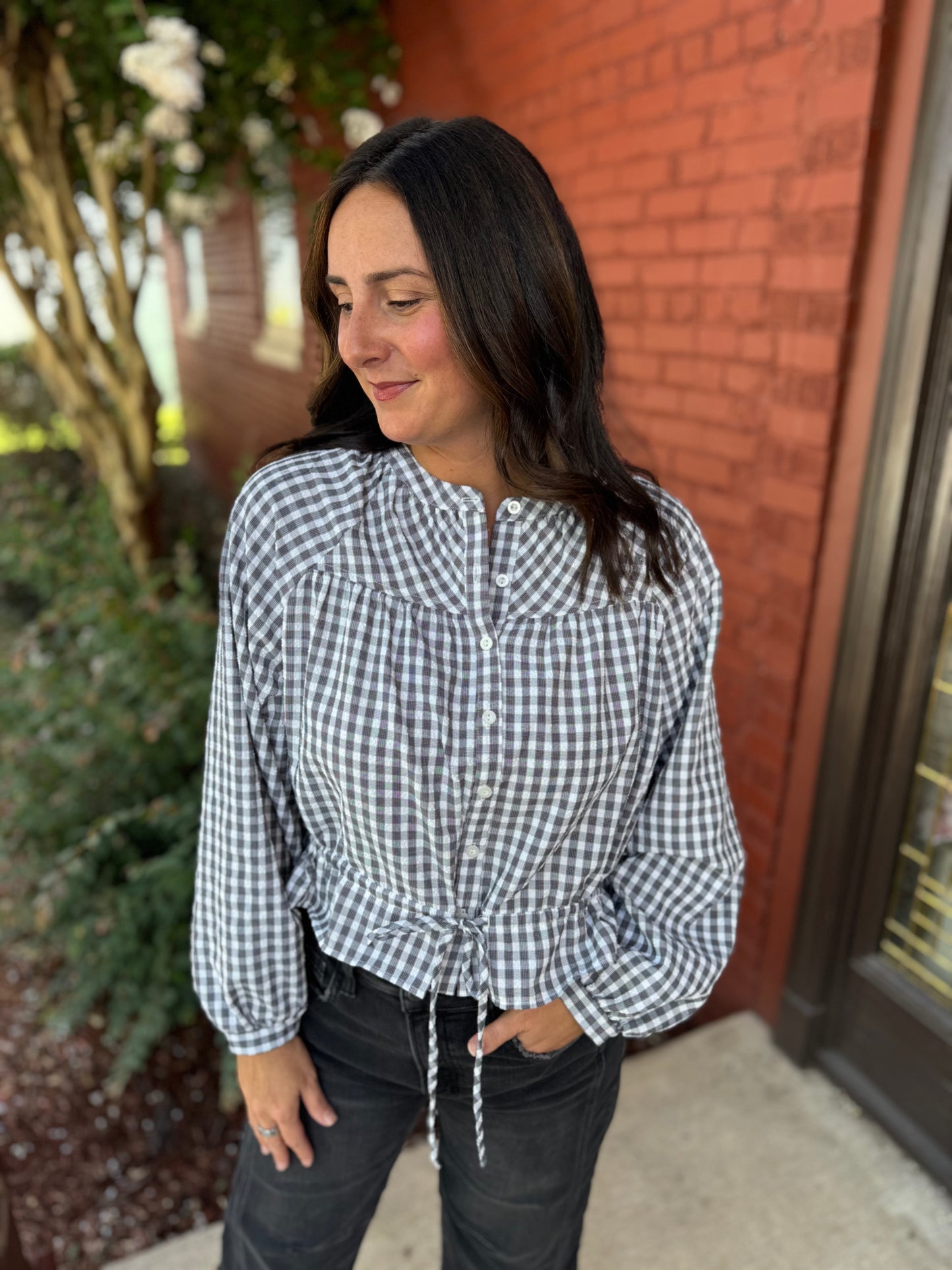 Gillian Gingham Top