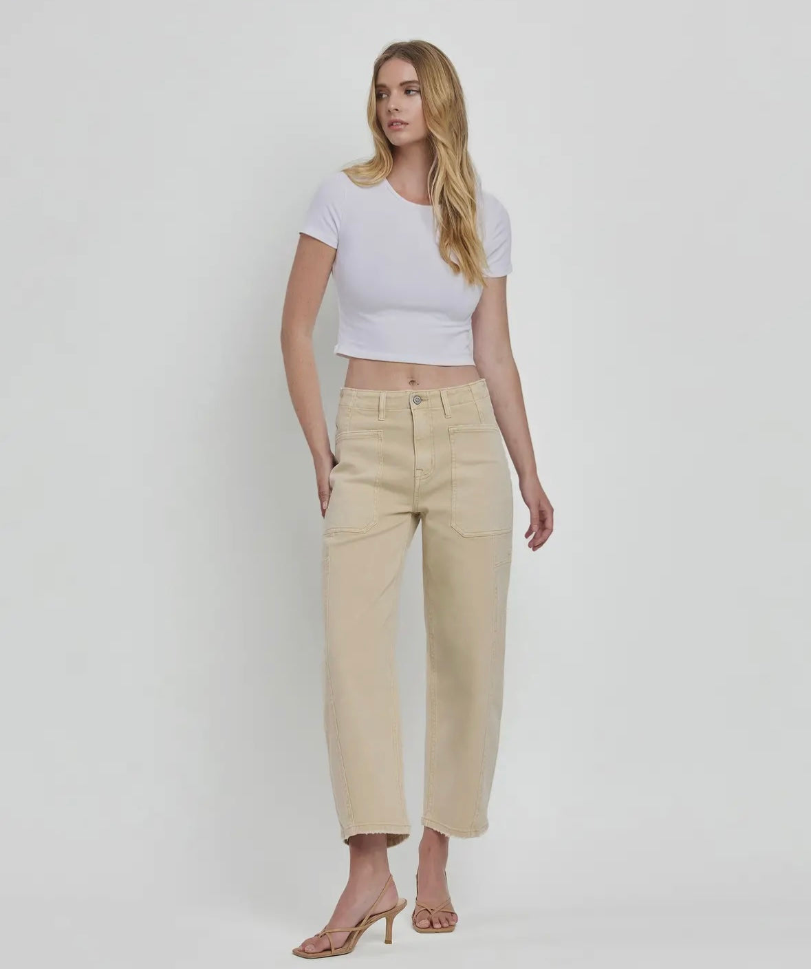 Vintage Beige Barrel