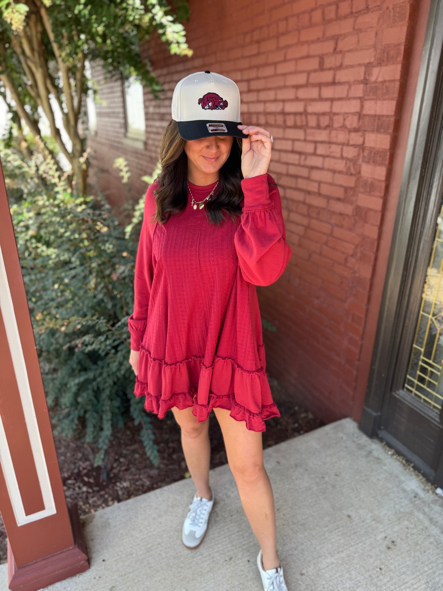 Crimson Raglan Mini