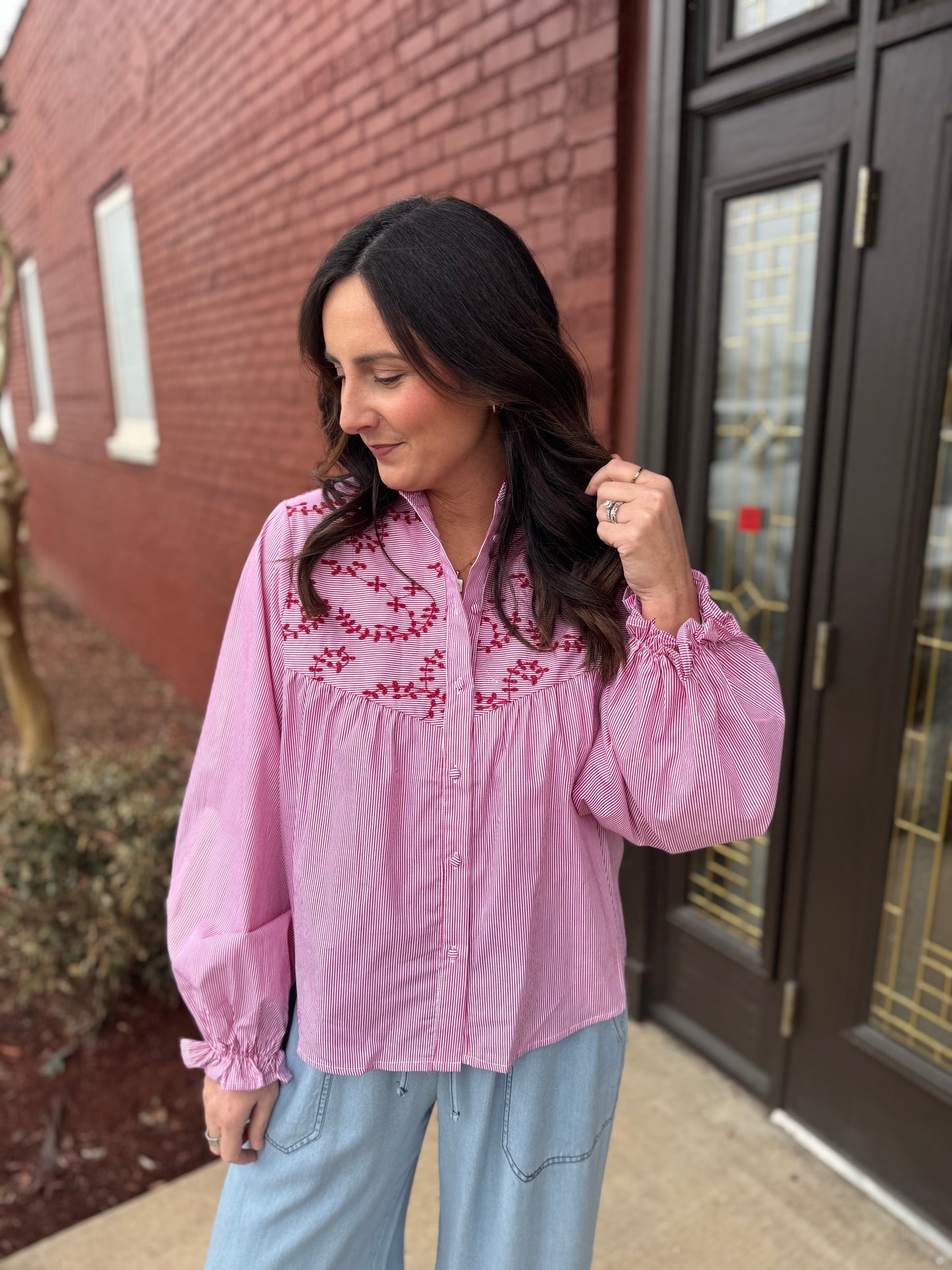 Ember Stripe Top
