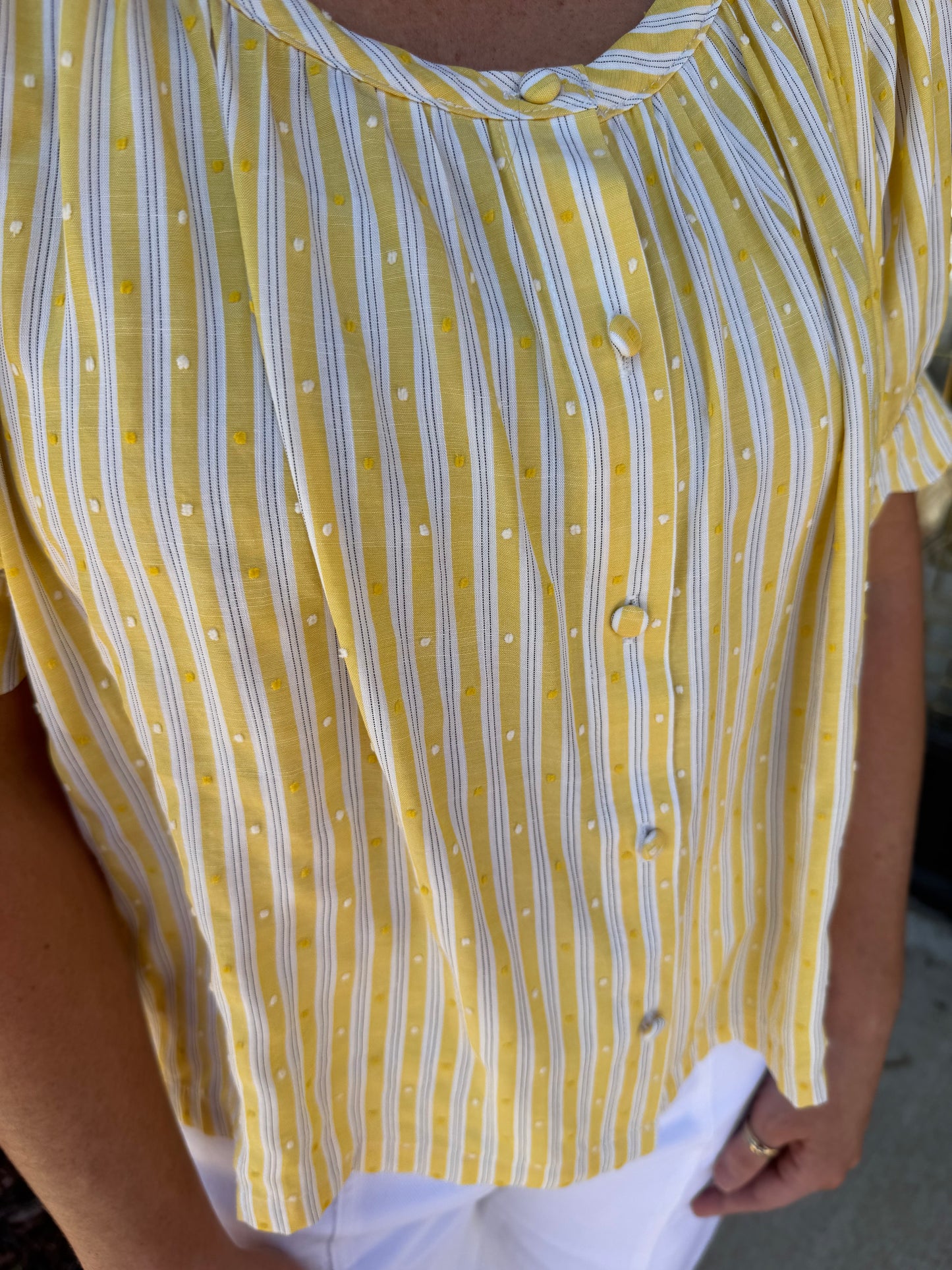 Sunflower Swiss Dot
