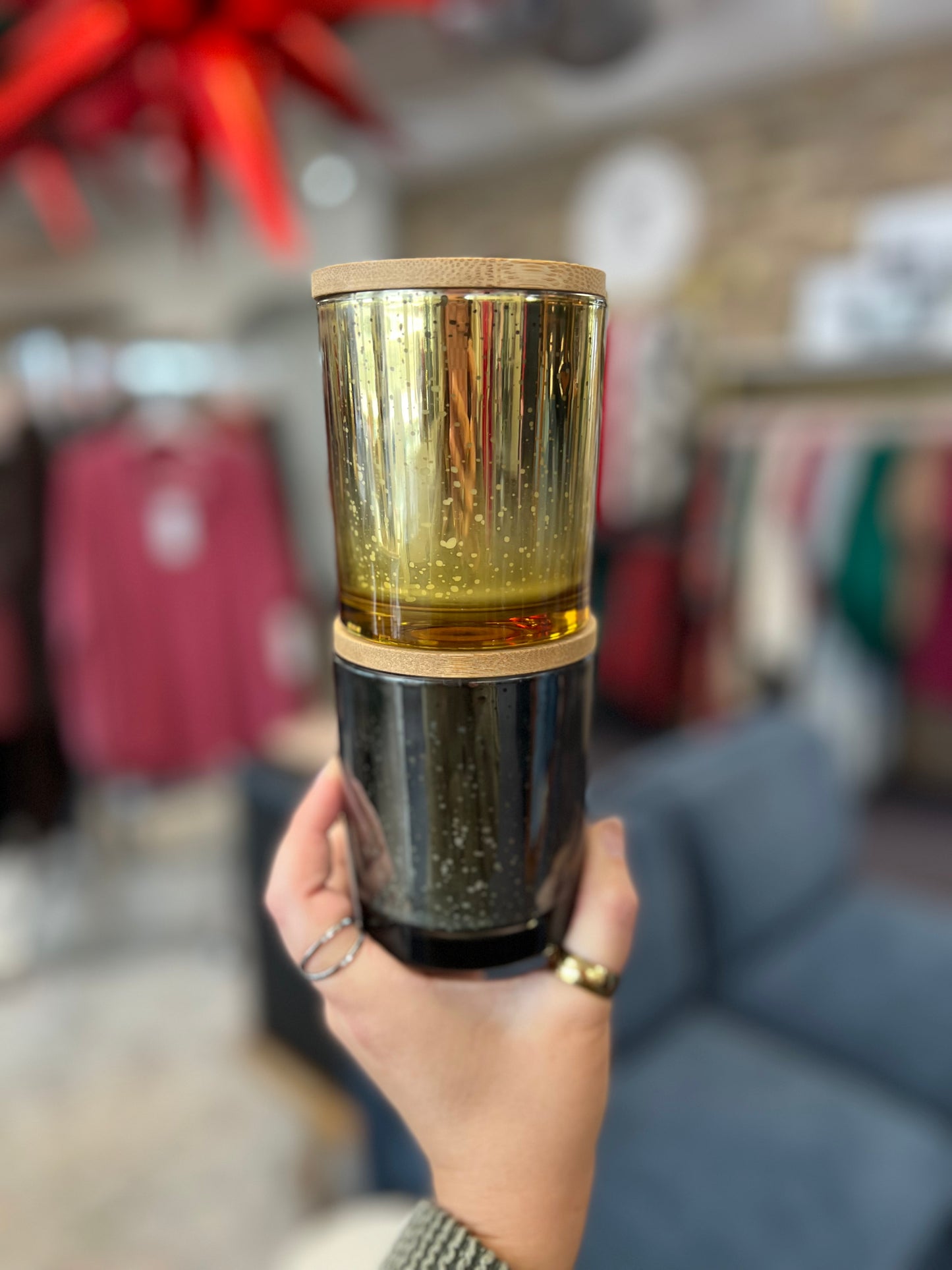 Mercury Glass Candles