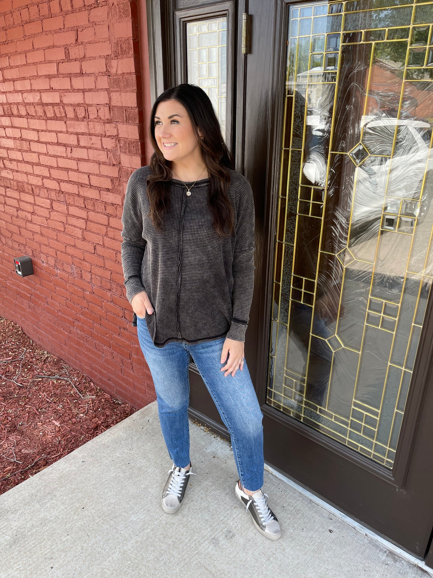 Baby Waffle L/S Top
