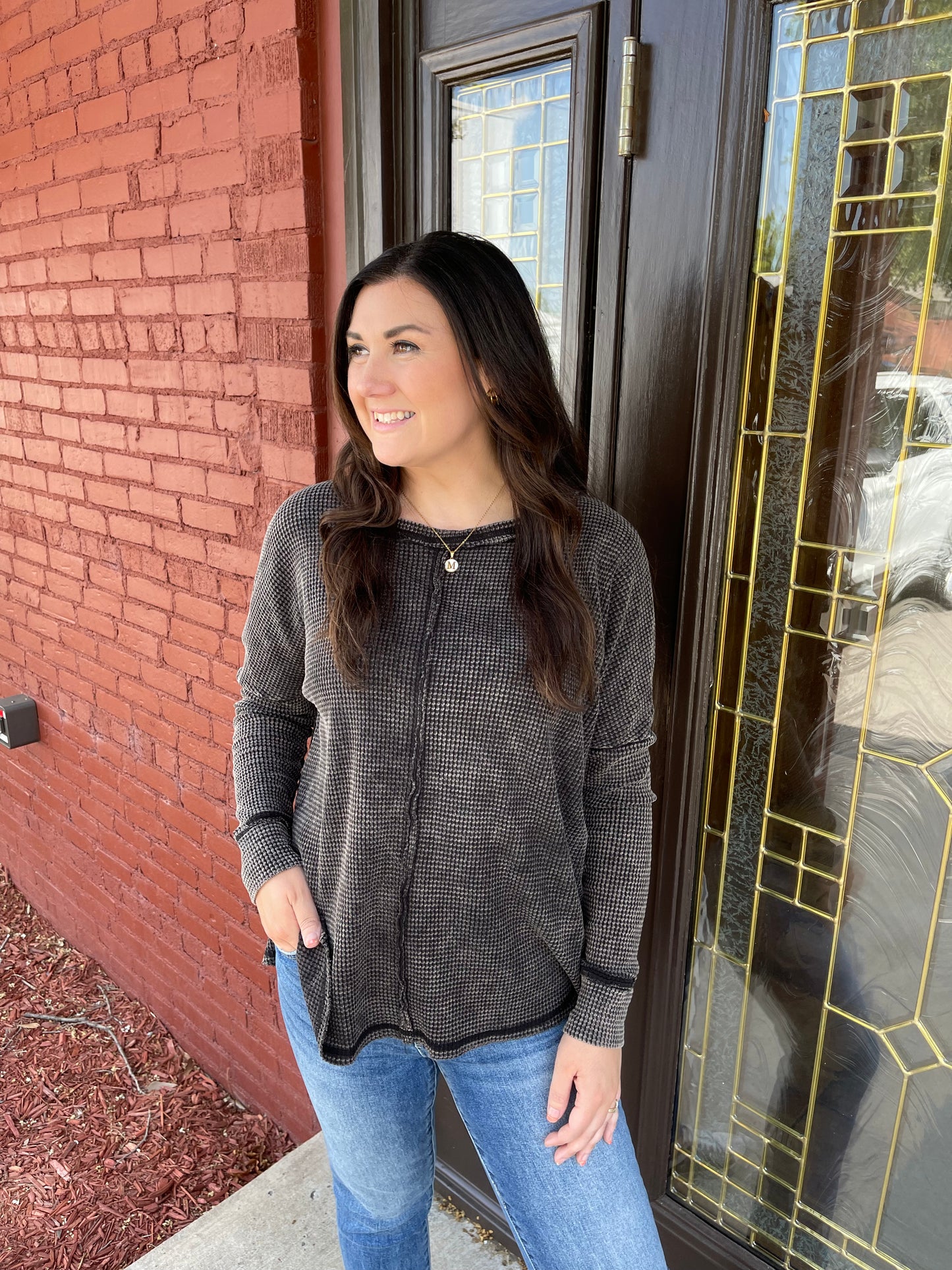 Baby Waffle L/S Top