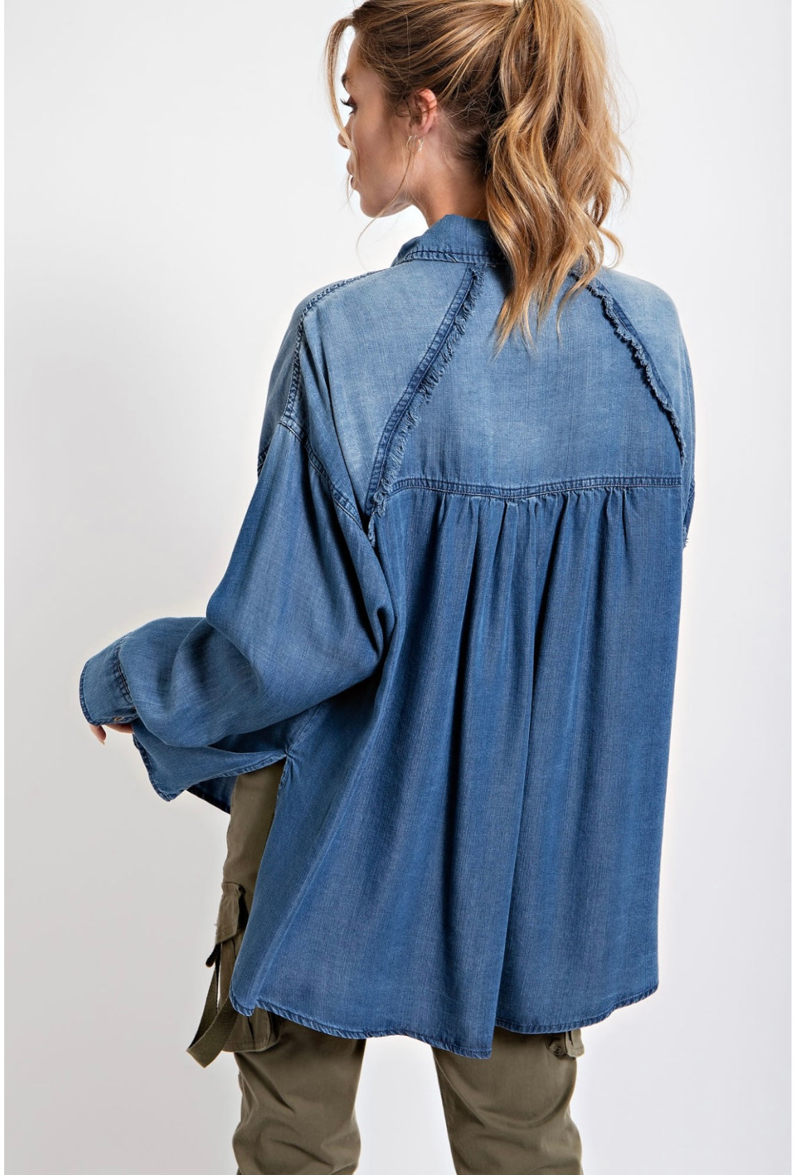 Dip Dyed Denim Top