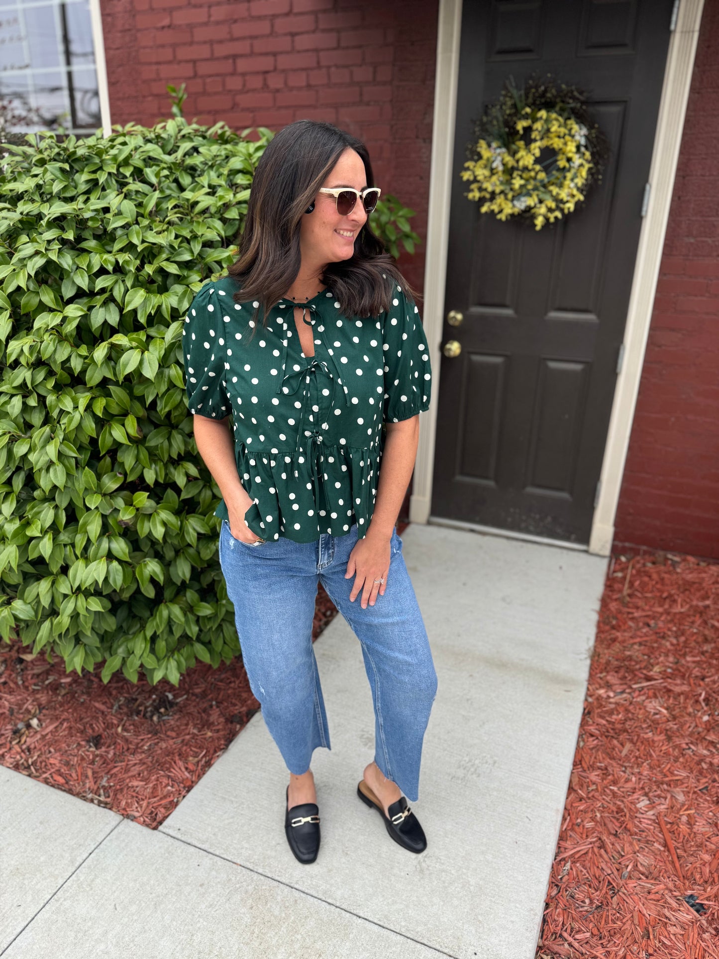 Clover Polka Dot Top