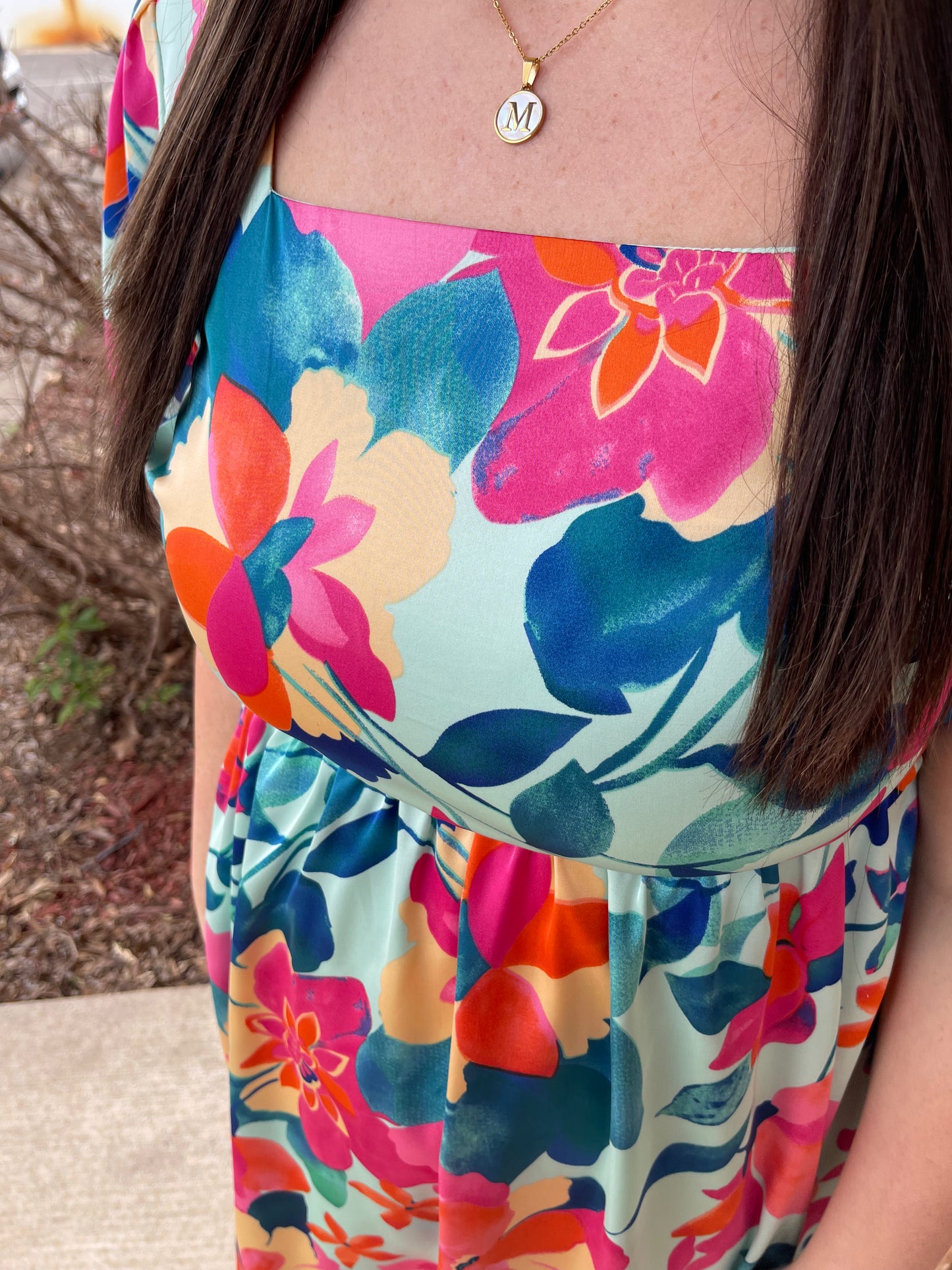 Mellie Mint Floral Dress
