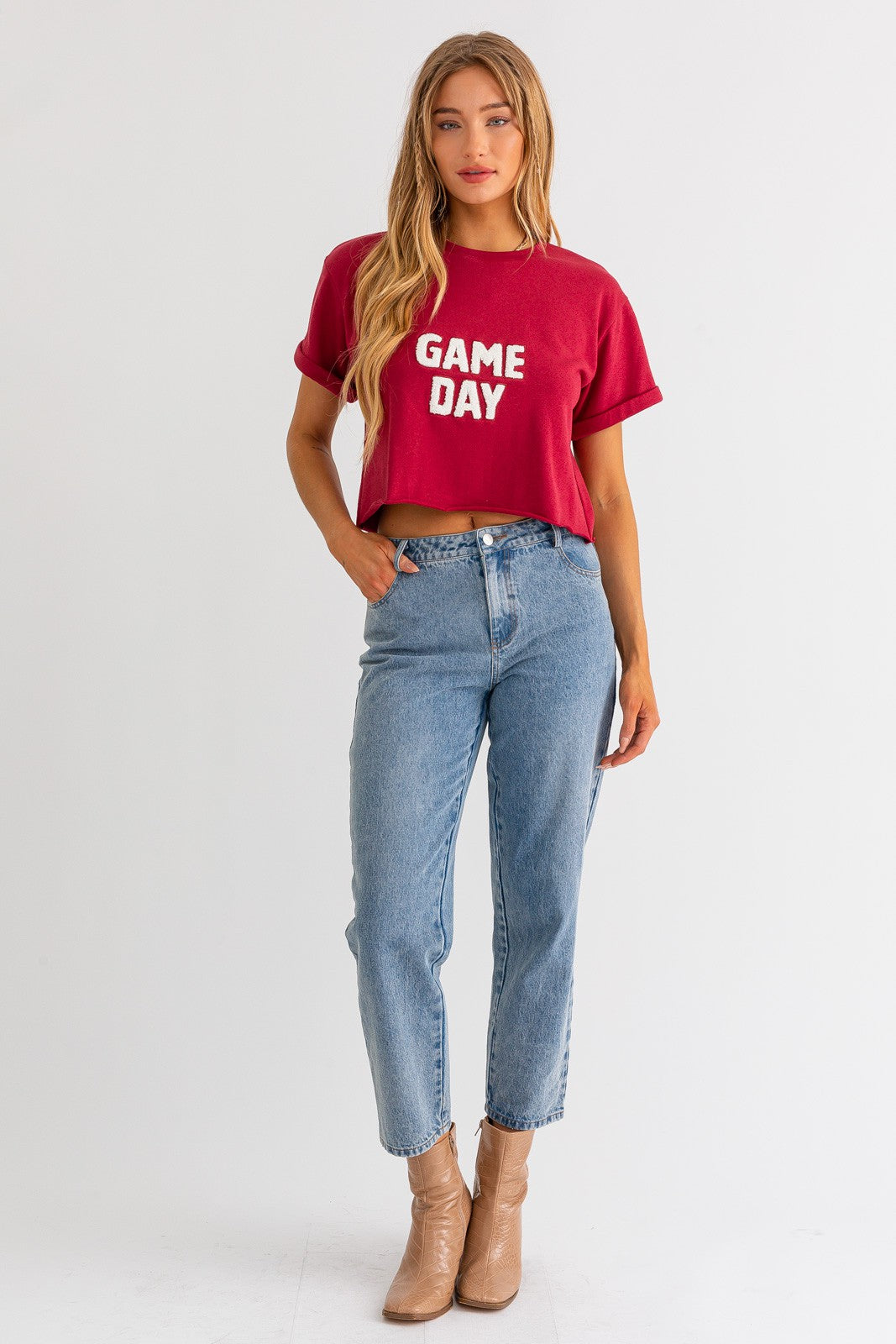 Running Back Crop Tee