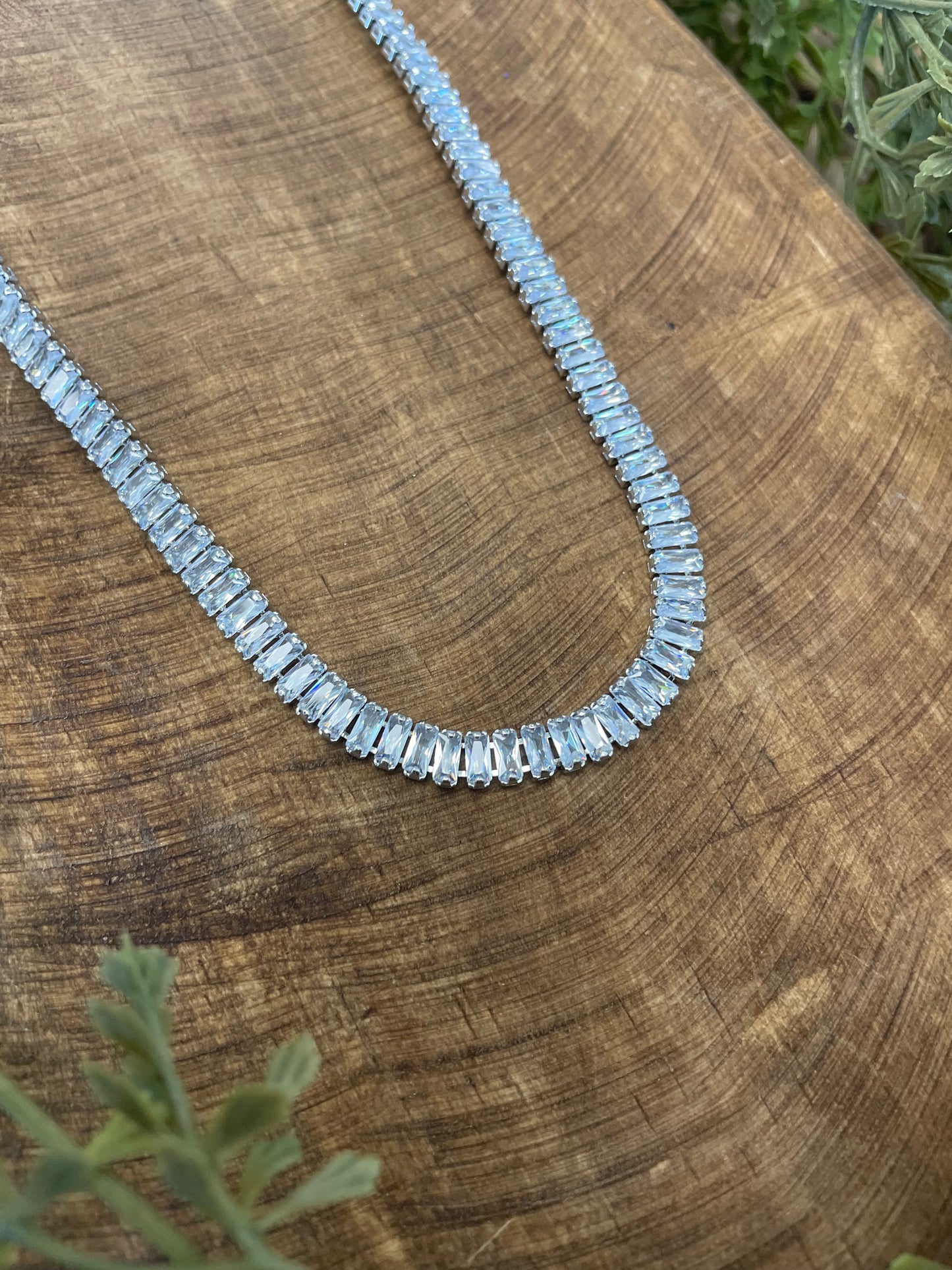 Baguette Tennis Necklace