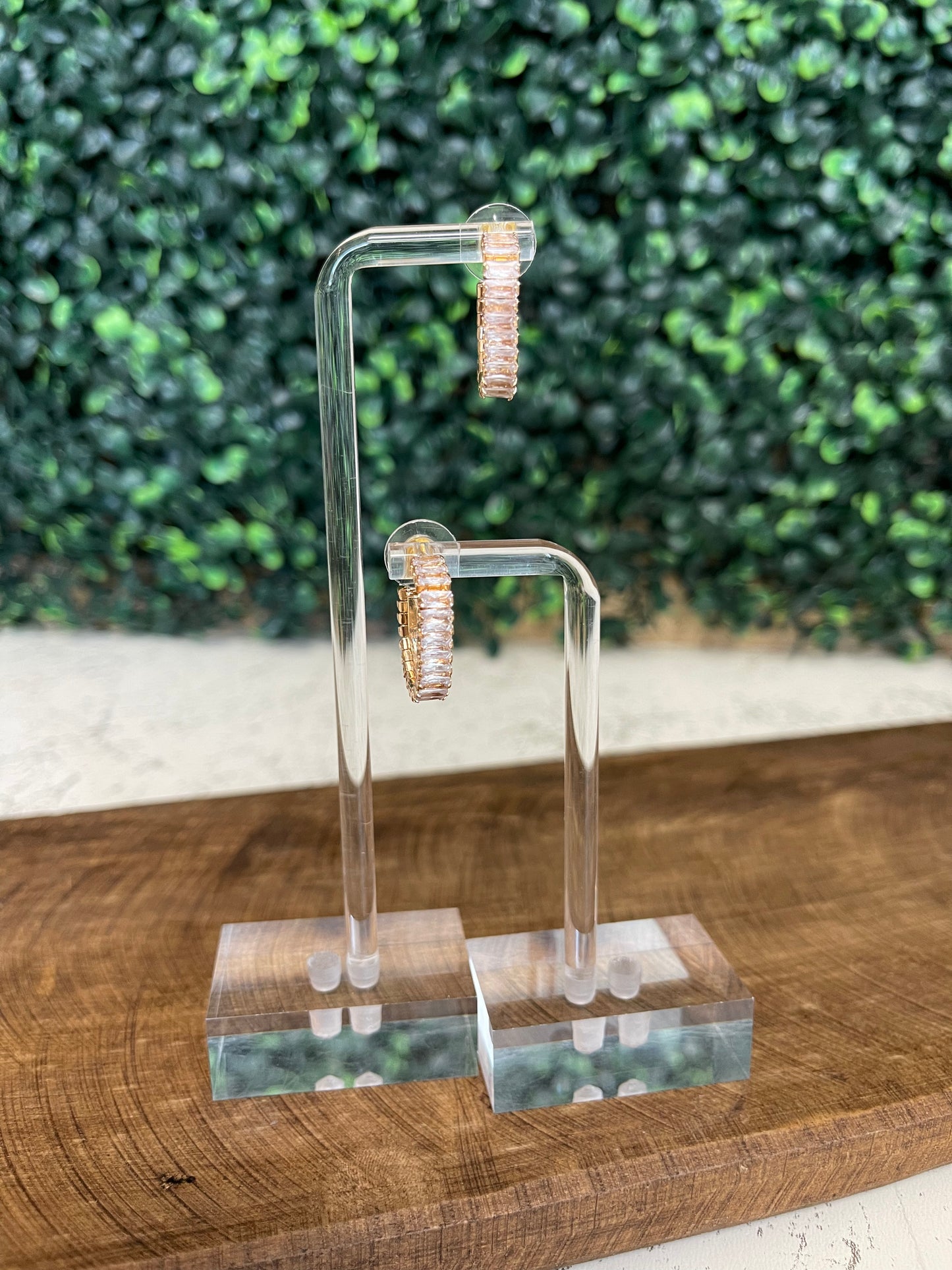 Rhinestone Baguette Earring