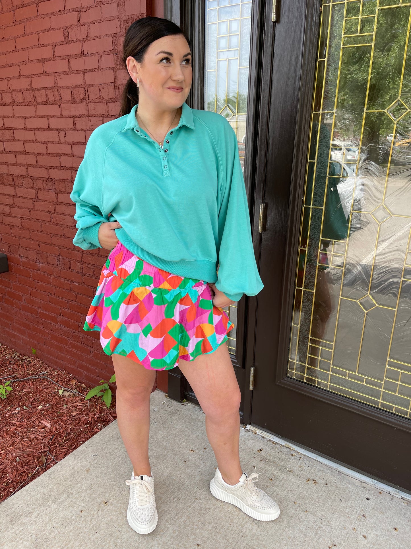 Bright Abstract Athletic Short