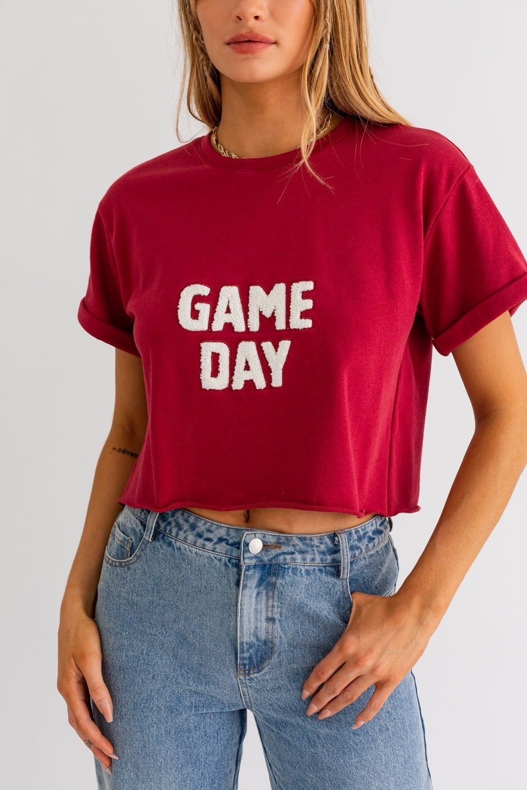 Running Back Crop Tee
