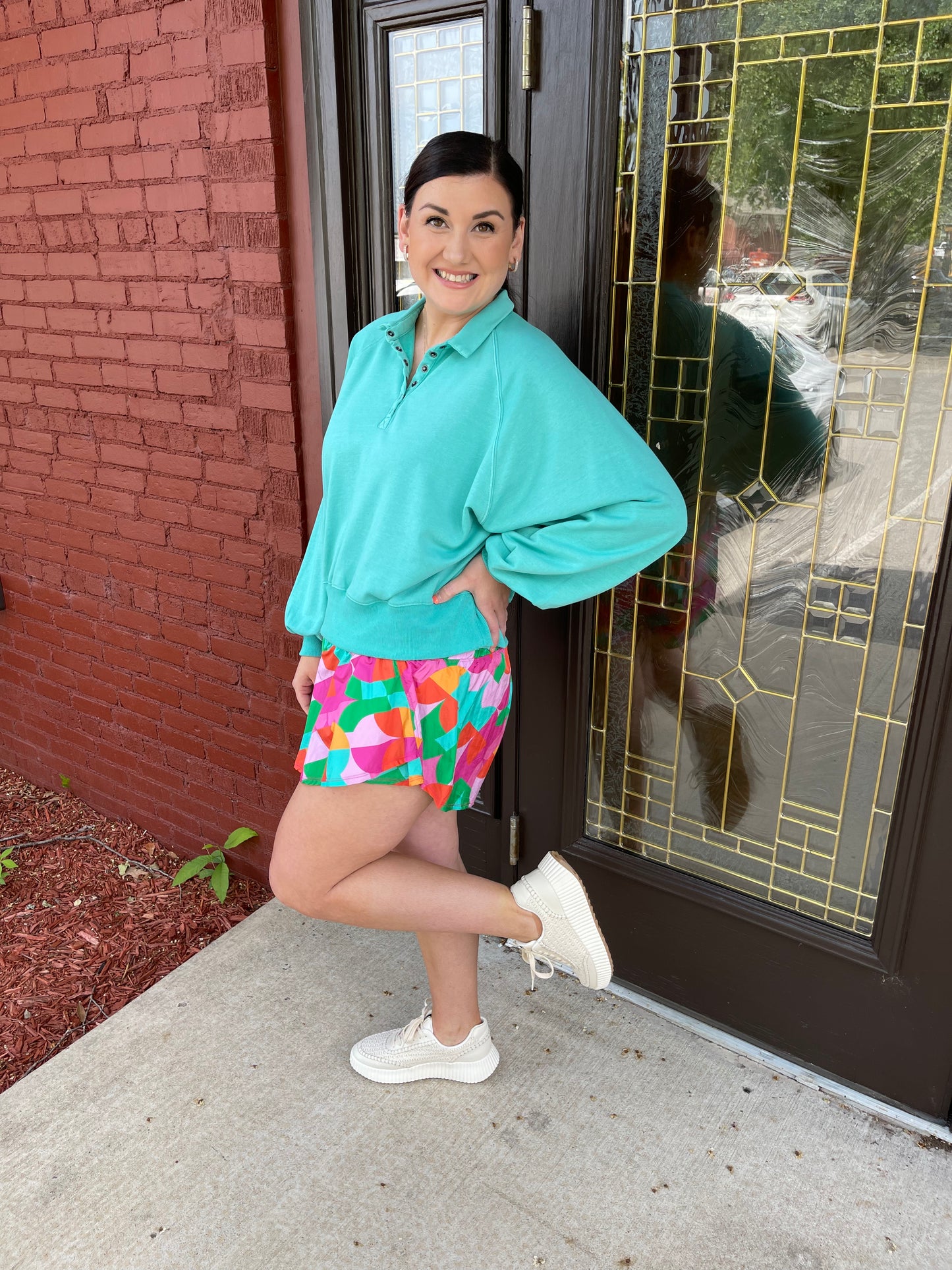 Bright Abstract Athletic Short