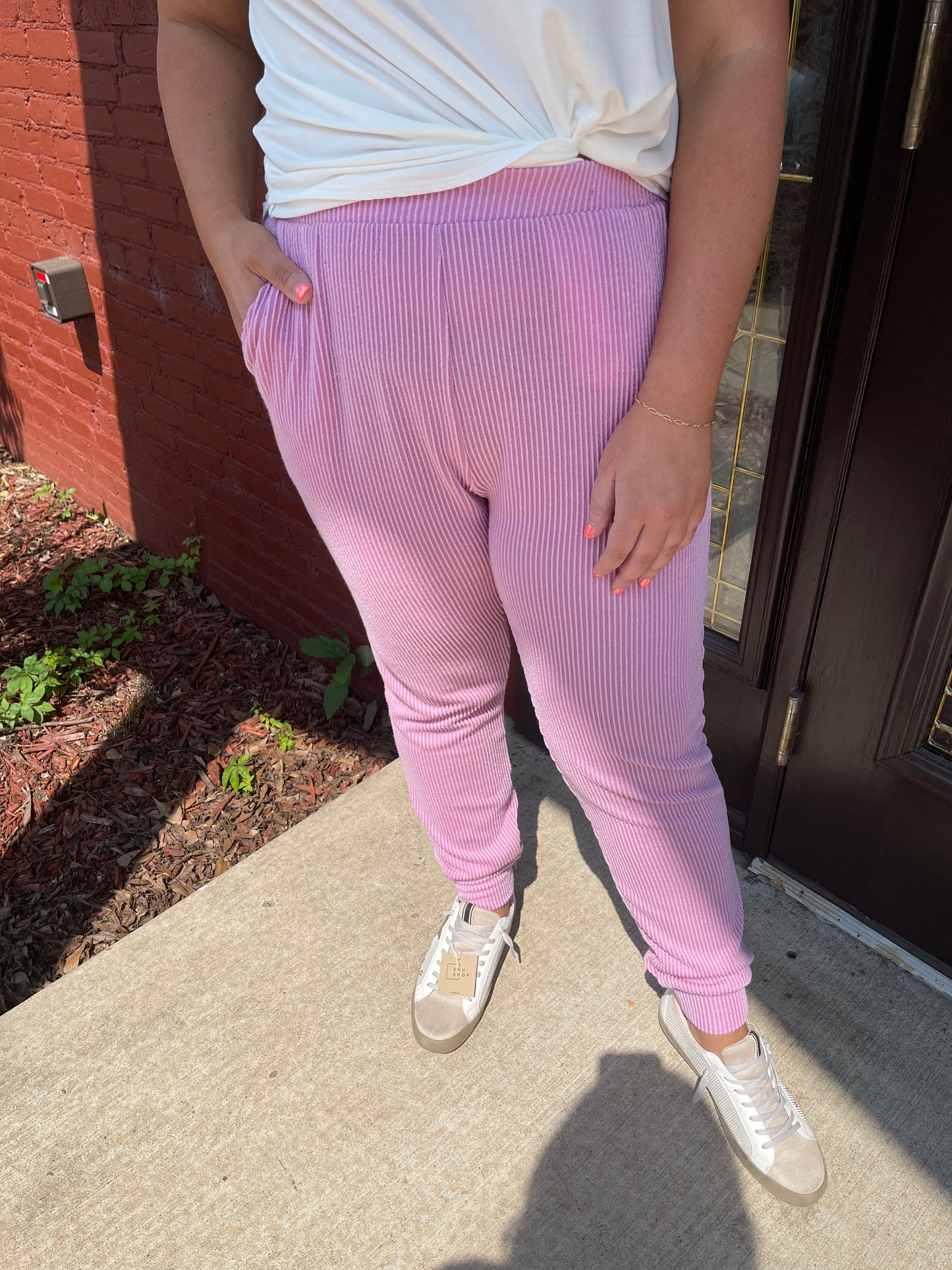 Hazey Ribbed Joggers