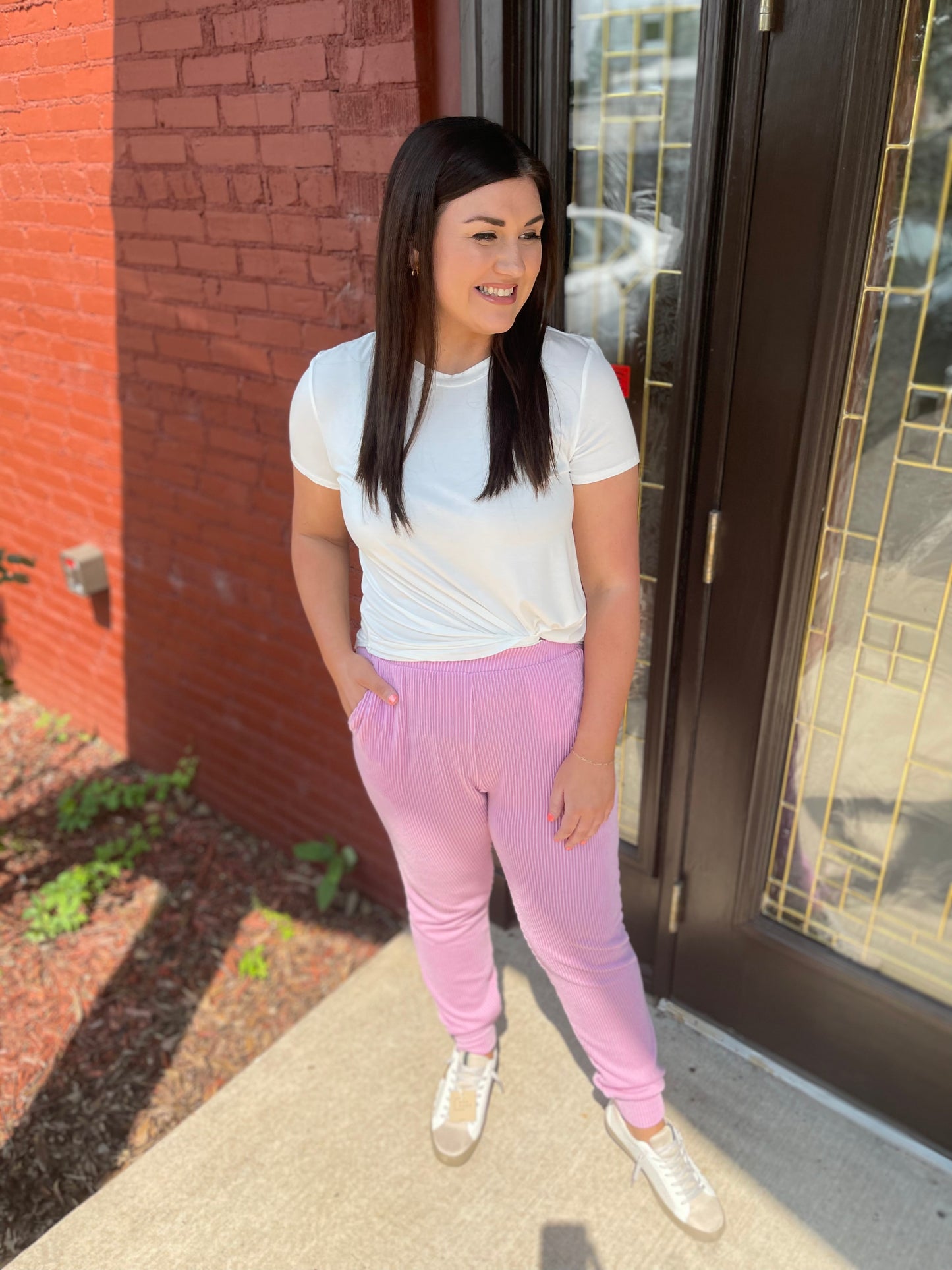 Hazey Ribbed Joggers