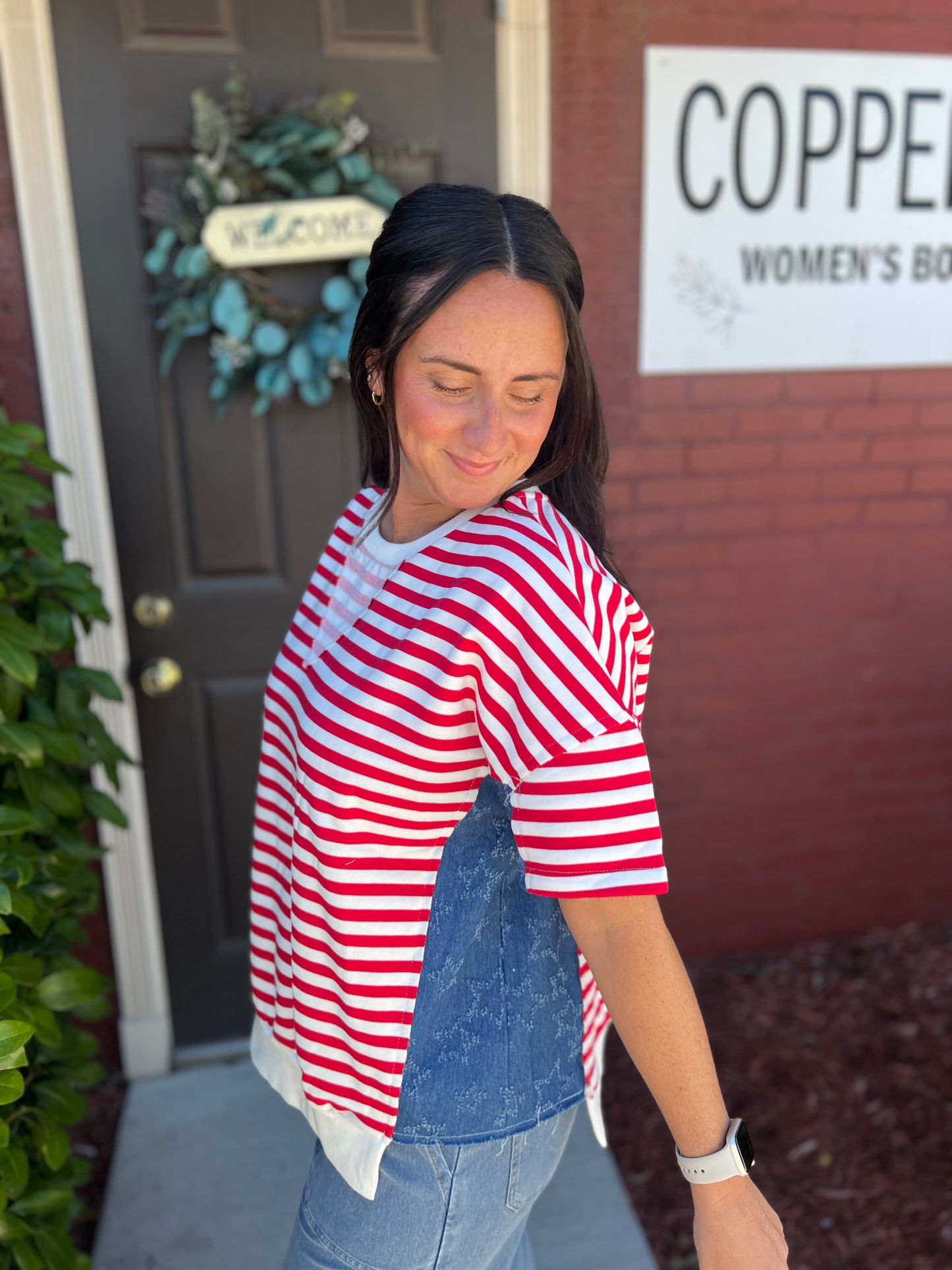 Spangled Stripes Top